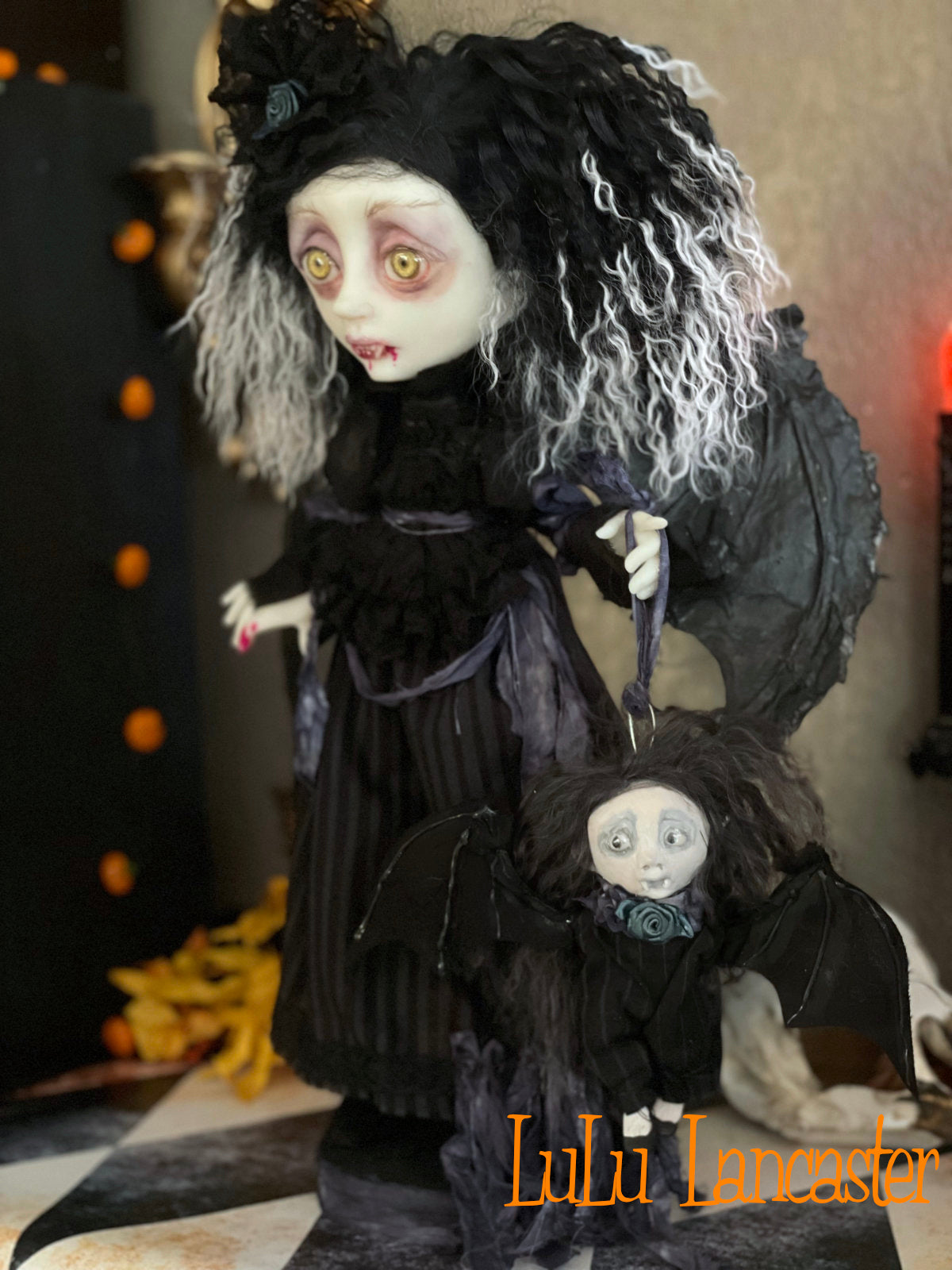 Bethsaida Vampire Bat Original LuLu Lancaster Halloween Art Dolls