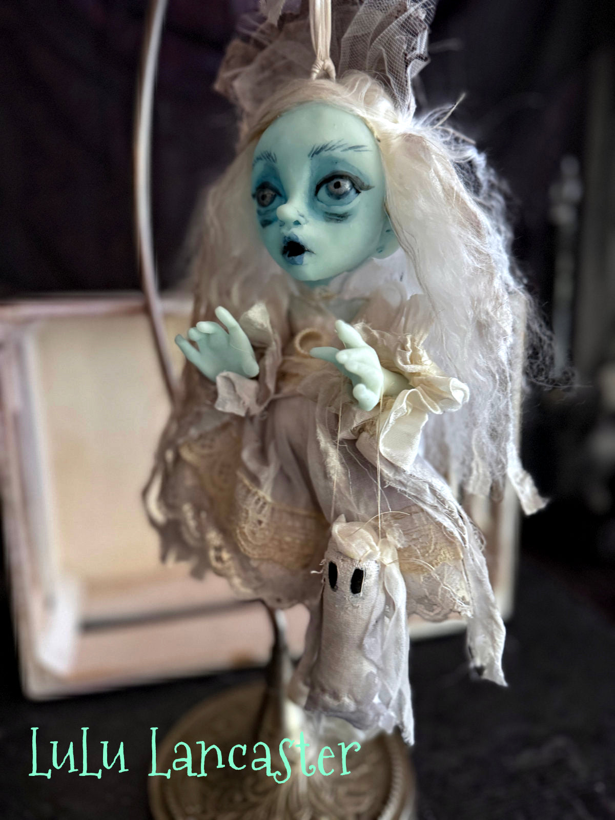 Cassie Mini Glow Ghostie Halloween Original LuLu Lancaster Art Dolls