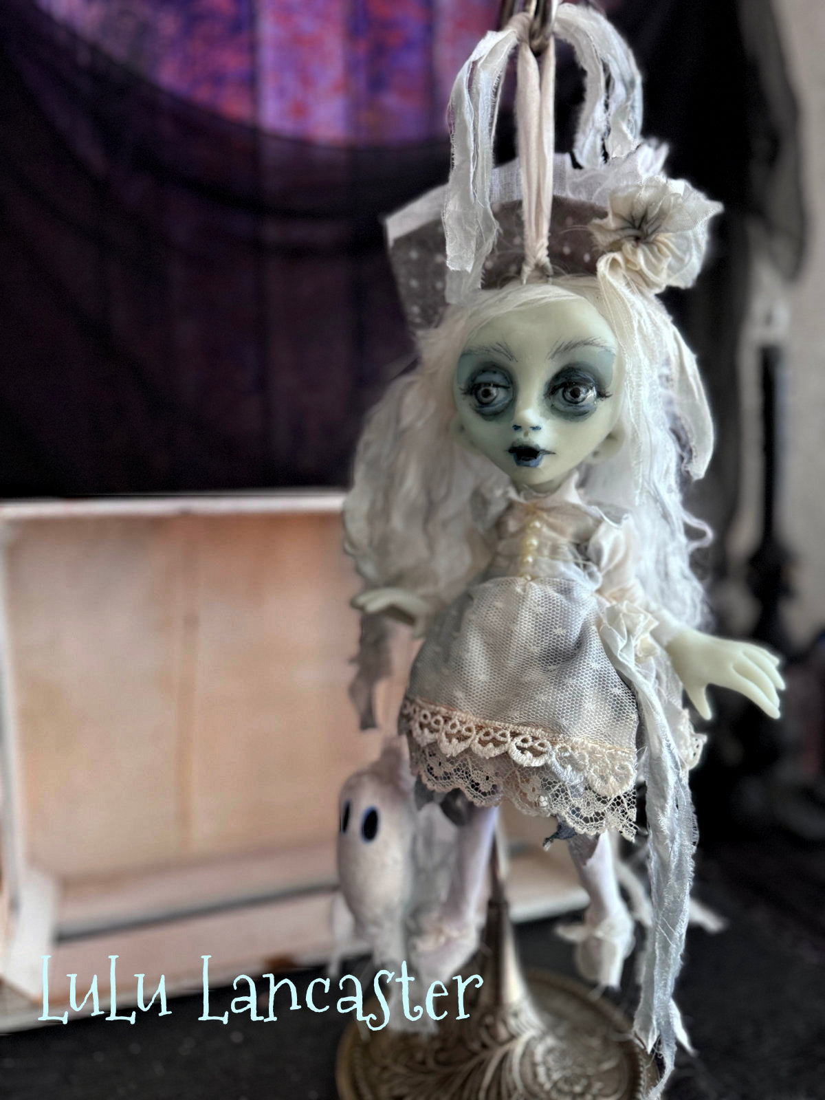 Sansi Mini Glow Ghostie Halloween Original LuLu Lancaster Art Dolls