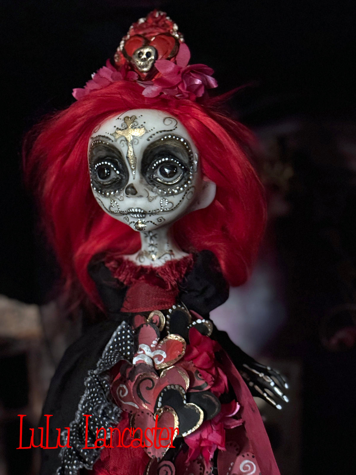 Senorita Rubi Day of the Dead Valloween Original LuLu Lancaster Art Doll