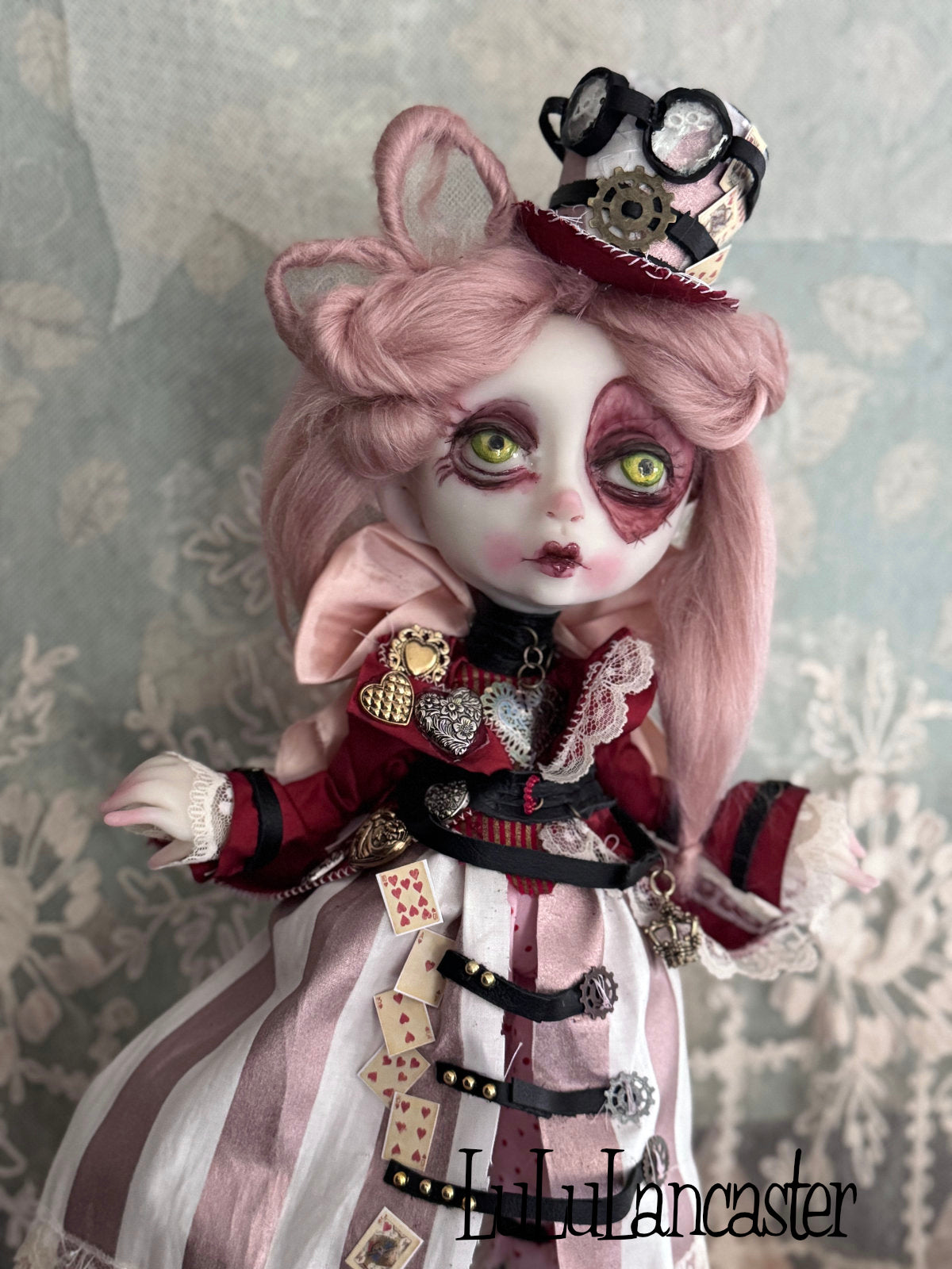 Queen of Hearts Steampunk Original LuLu Lancaster Art Doll