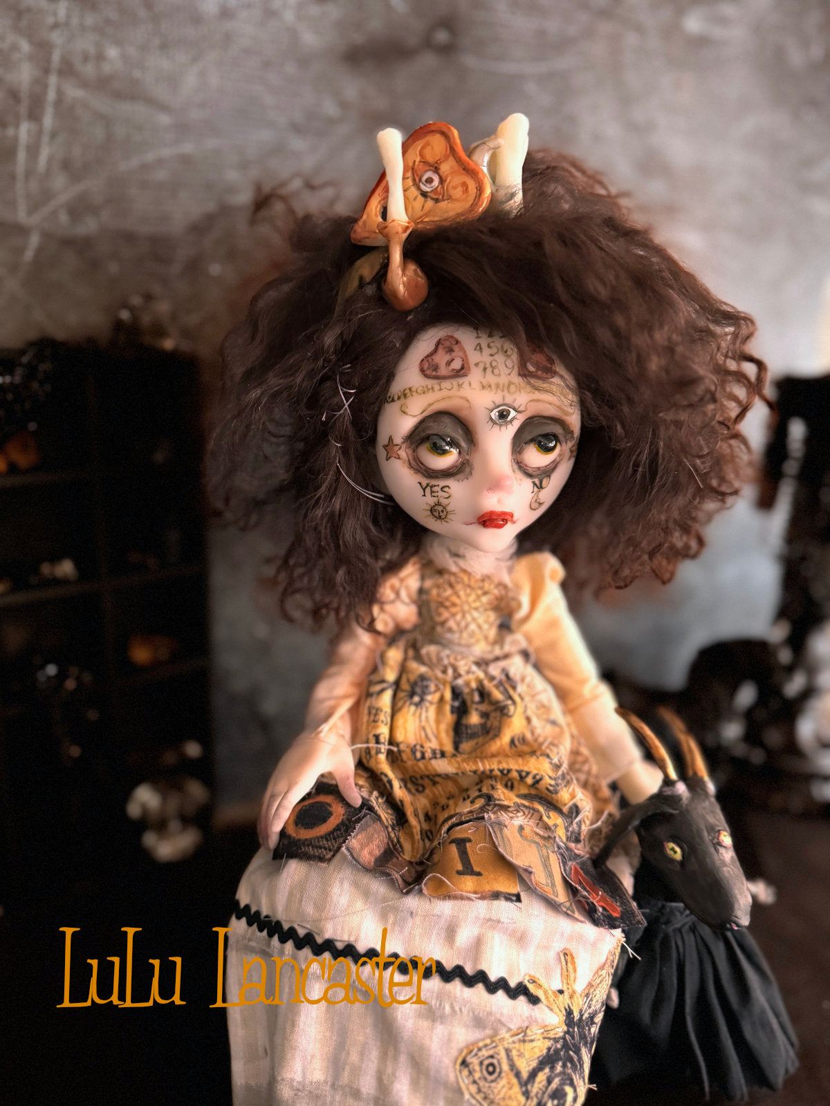 Wilmot ouija witches words~ Original LuLu Lancaster Art Doll