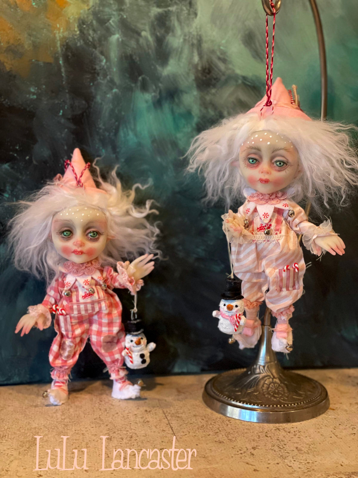 Sugar Biscuit the Christmas Elf Original LuLu Lancaster Art Doll