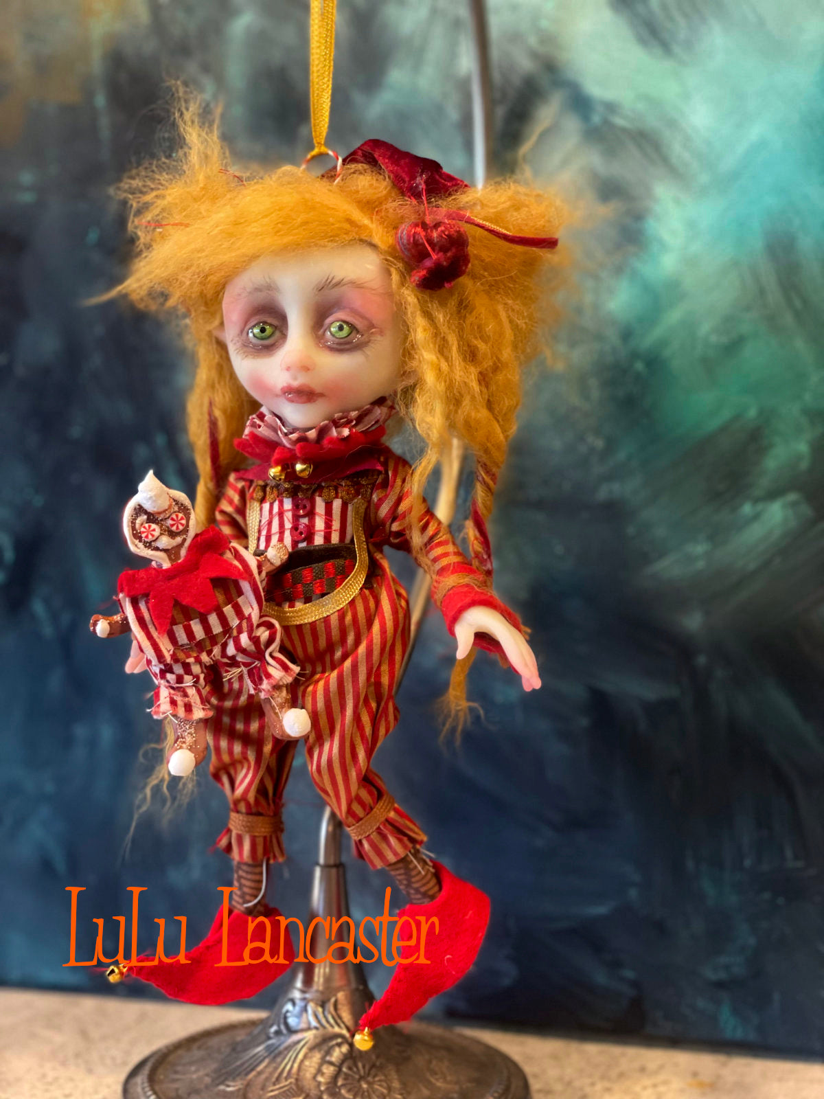 Cinnamon Cookie the Christmas Elf Original LuLu Lancaster Art Doll