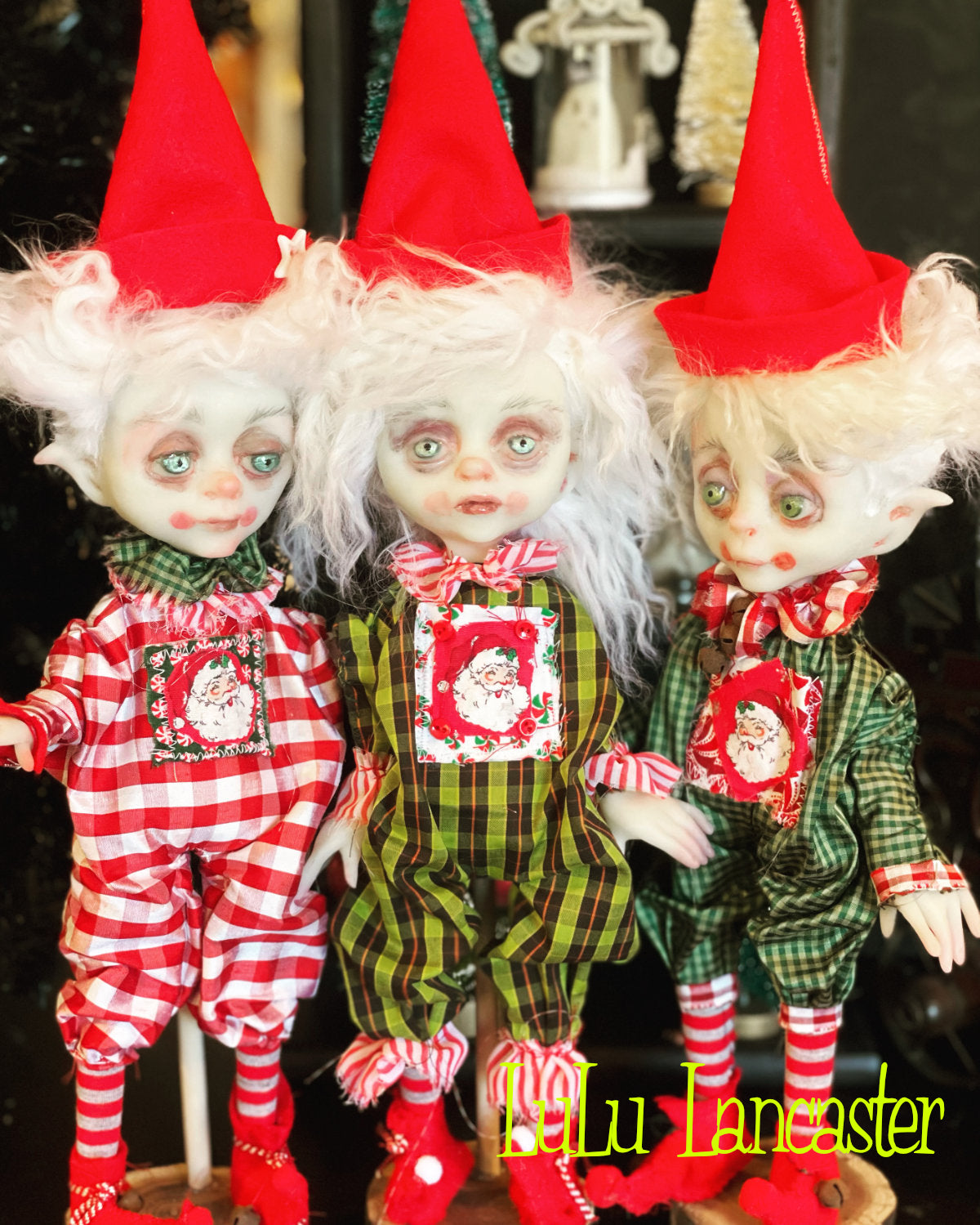 Golly Christmas Elf Original LuLu Lancaster Art Dolls