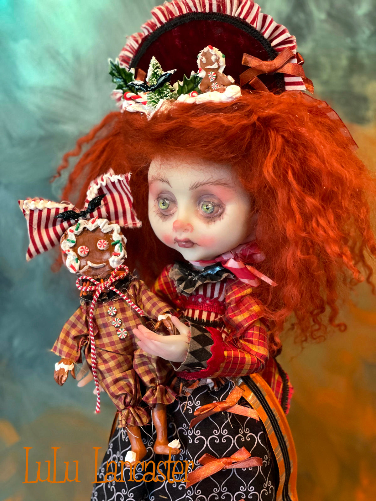 Gretel Gingerbread Goth Holiday Original LuLu Lancaster Art Doll