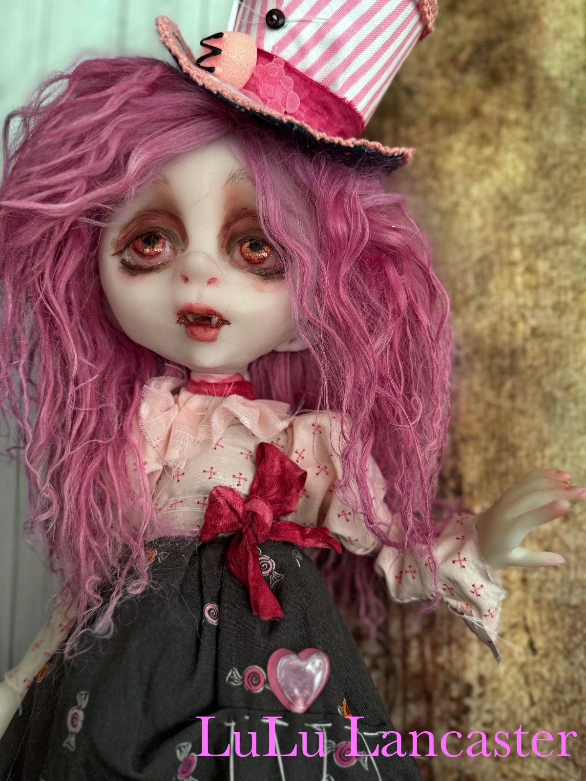 Dulcie and Lolli Vampires Original LuLu Lancaster Art Doll