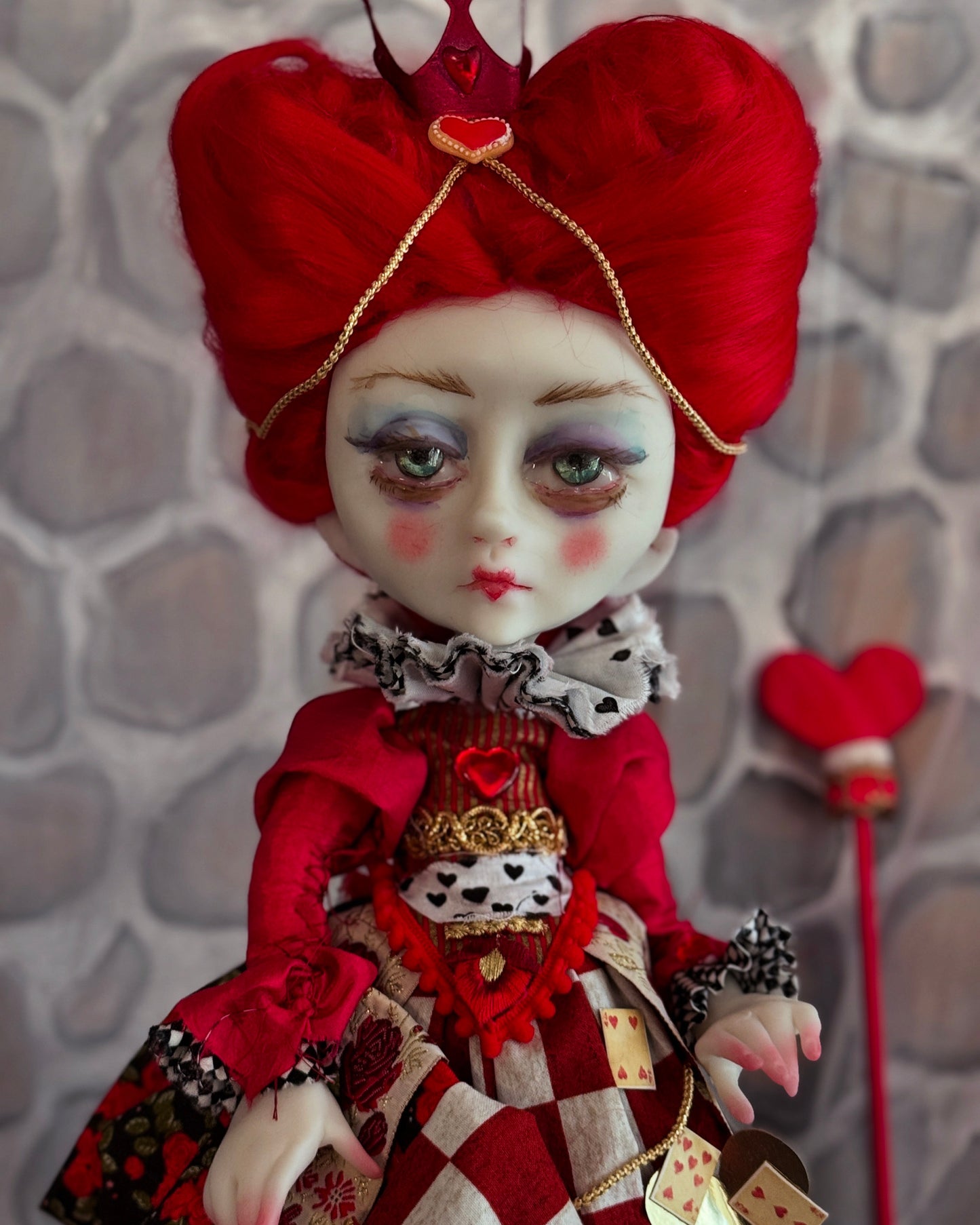 Queen of Hearts Wonderland Original LuLu Lancaster Art Doll