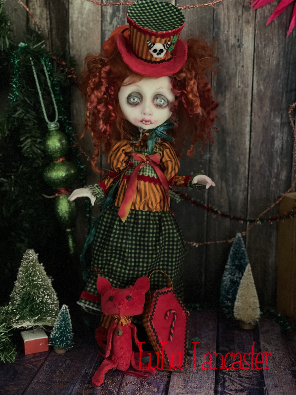 Andelilah The Creepmas Vampire Christmas winter Original LuLu Lancaster Art Doll