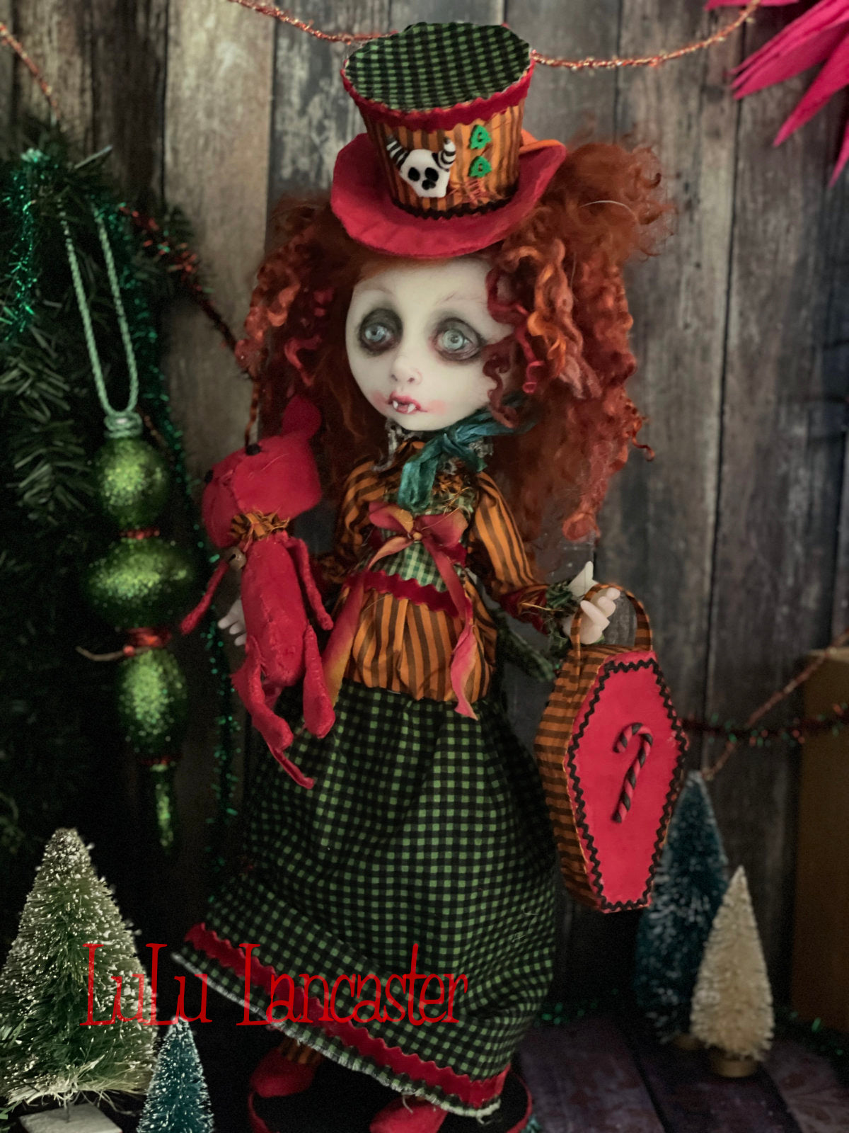 Andelilah The Creepmas Vampire Christmas winter Original LuLu Lancaster Art Doll