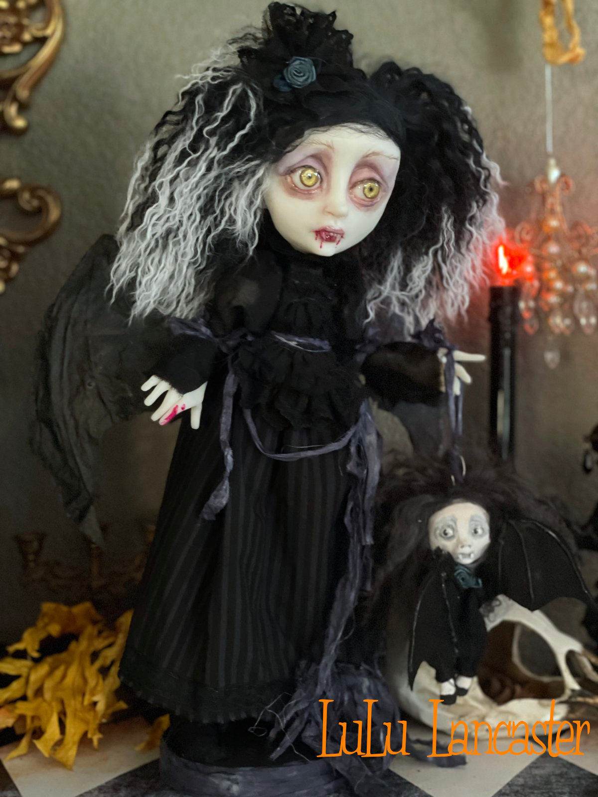 Bethsaida Vampire Bat Original LuLu Lancaster Halloween Art Dolls