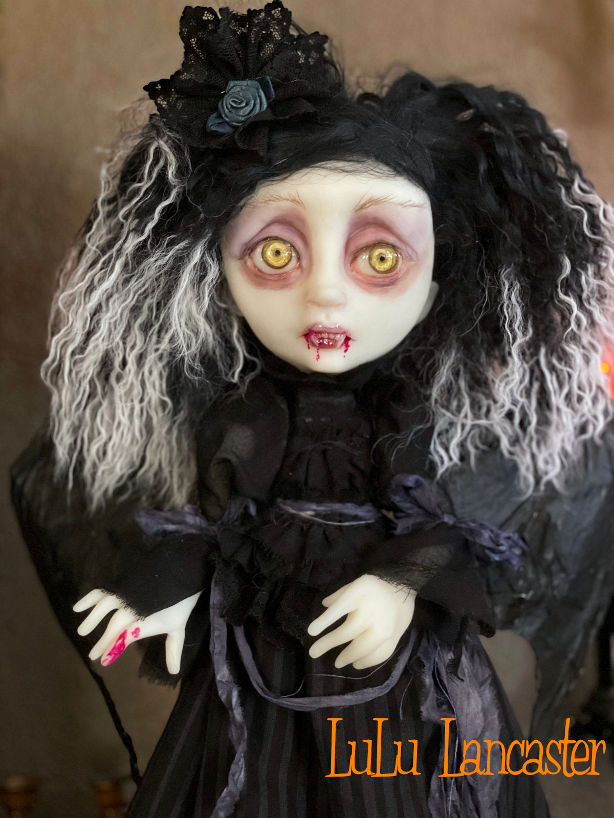 Bethsaida Vampire Bat Original LuLu Lancaster Halloween Art Dolls