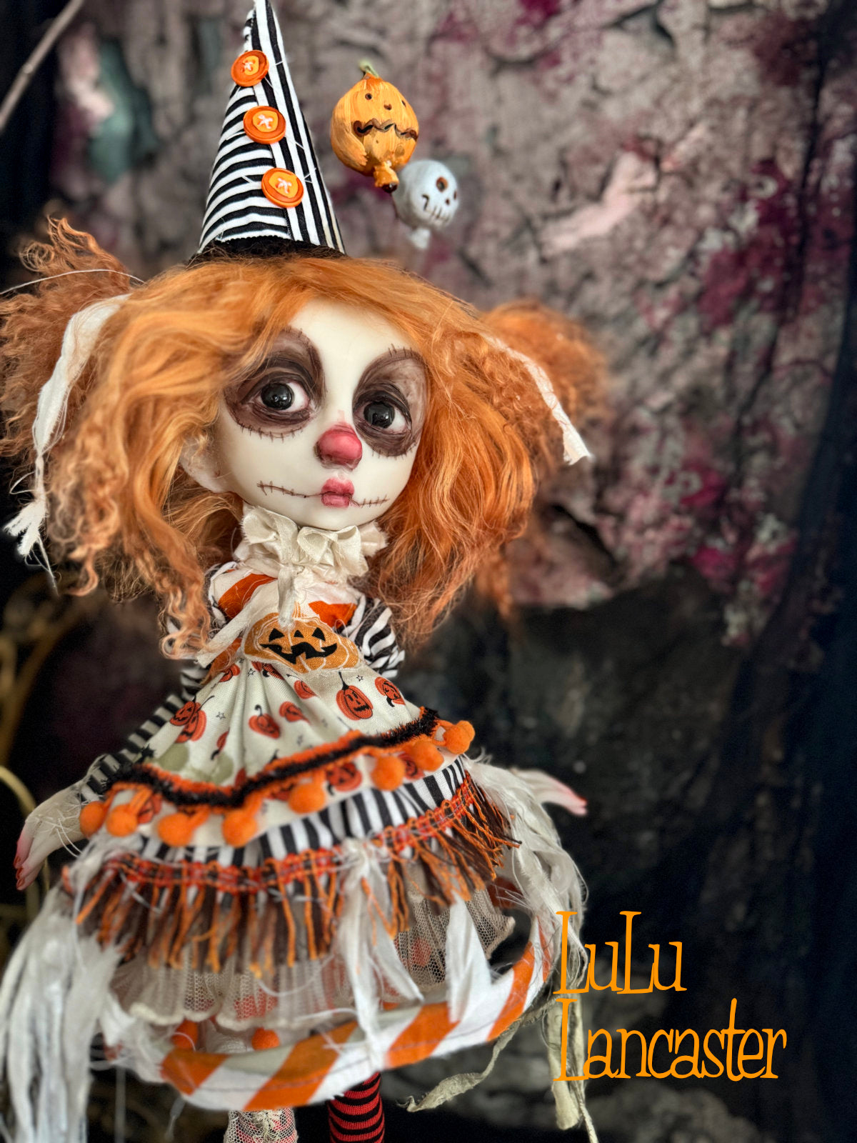 BooBooButtons Poupee the Halloween Clown  ~Original LuLu Lancaster Art Doll