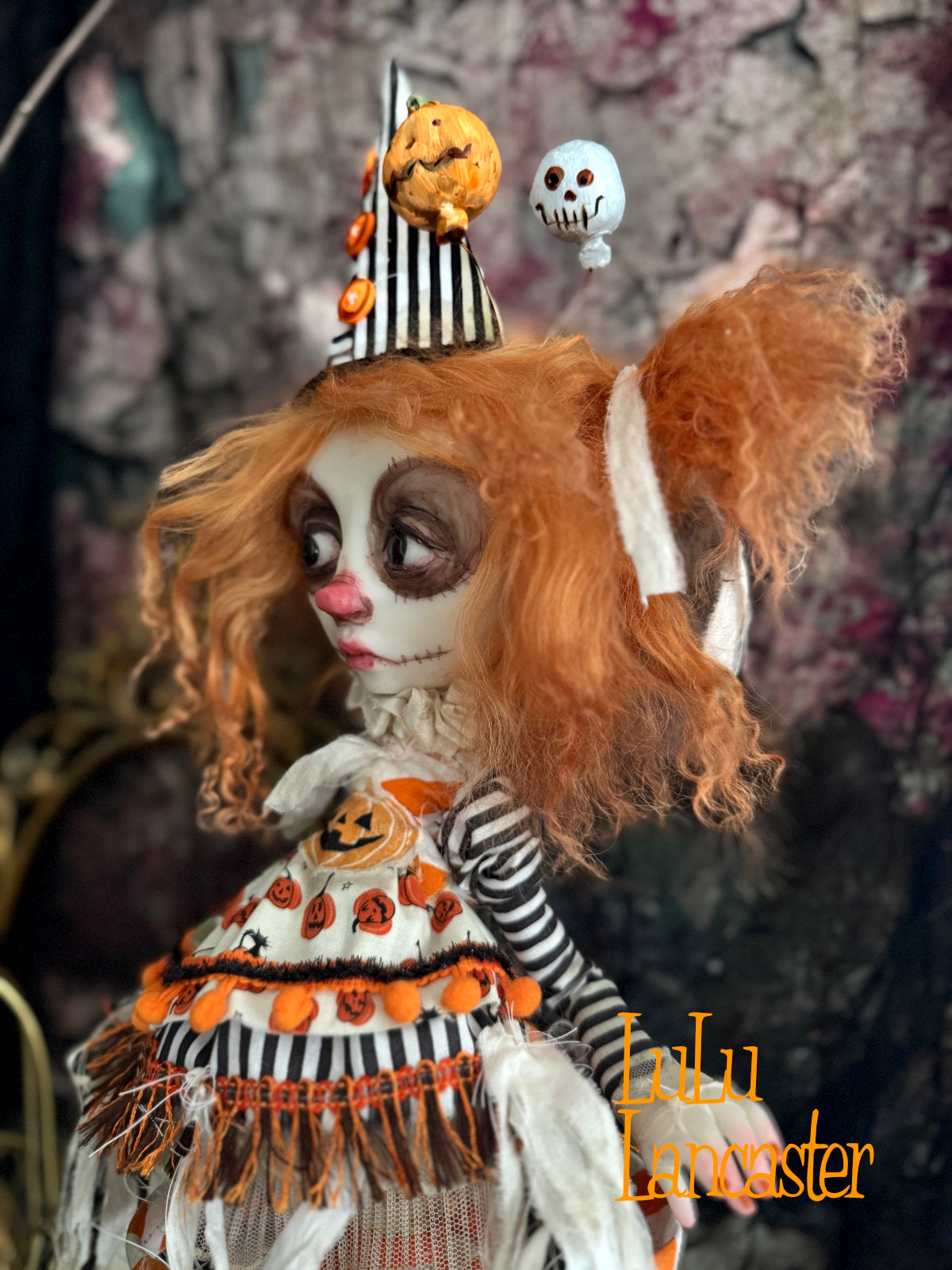 BooBooButtons Poupee the Halloween Clown  ~Original LuLu Lancaster Art Doll