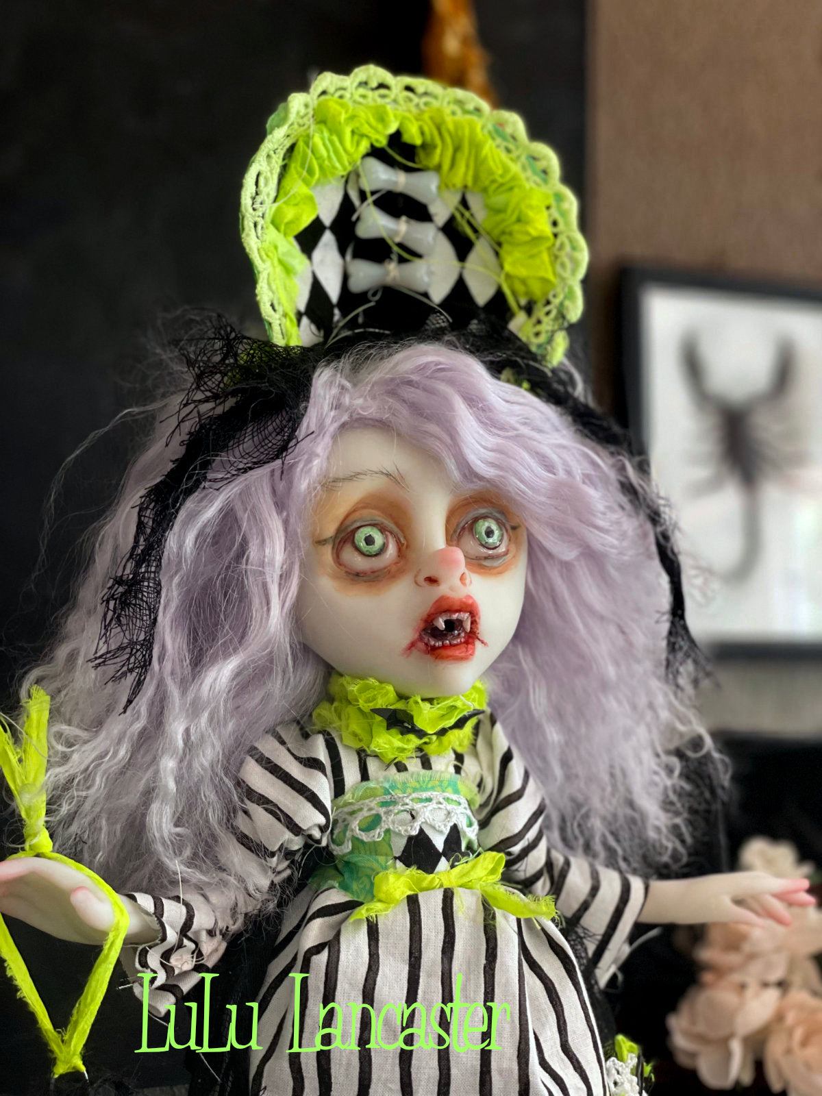 Eveland the Halloween vampire Witch Original LuLu Lancaster Art Dolls