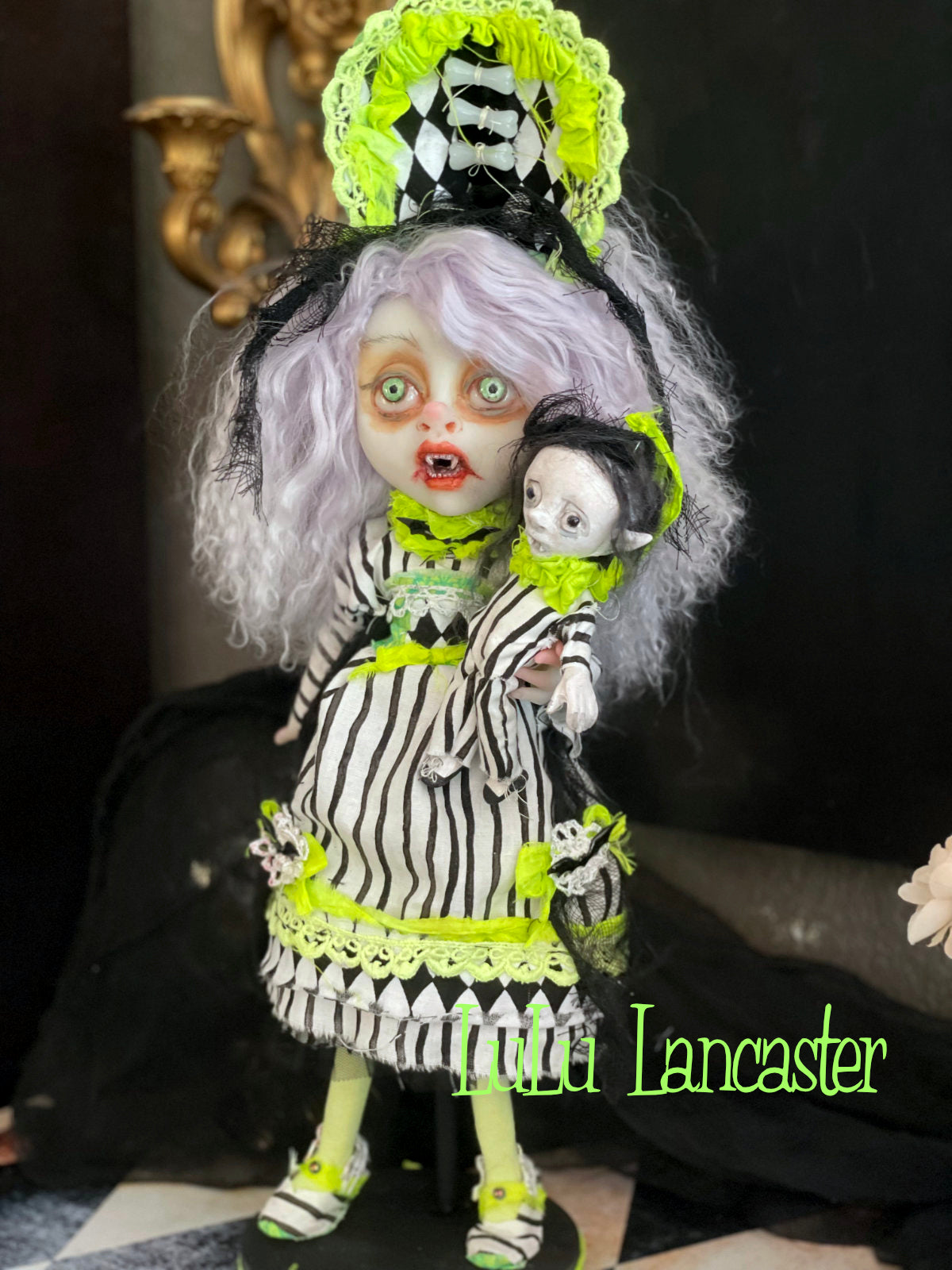 Eveland the Halloween vampire Witch Original LuLu Lancaster Art Dolls