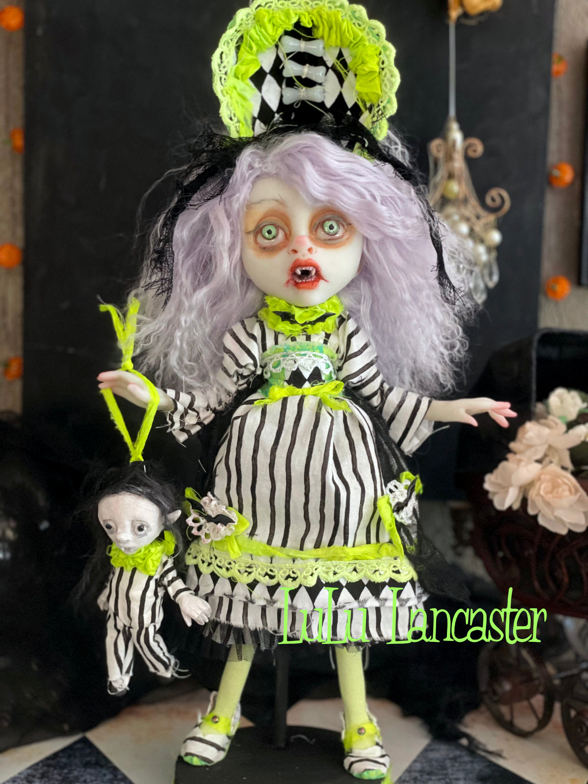Eveland the Halloween vampire Witch Original LuLu Lancaster Art Dolls