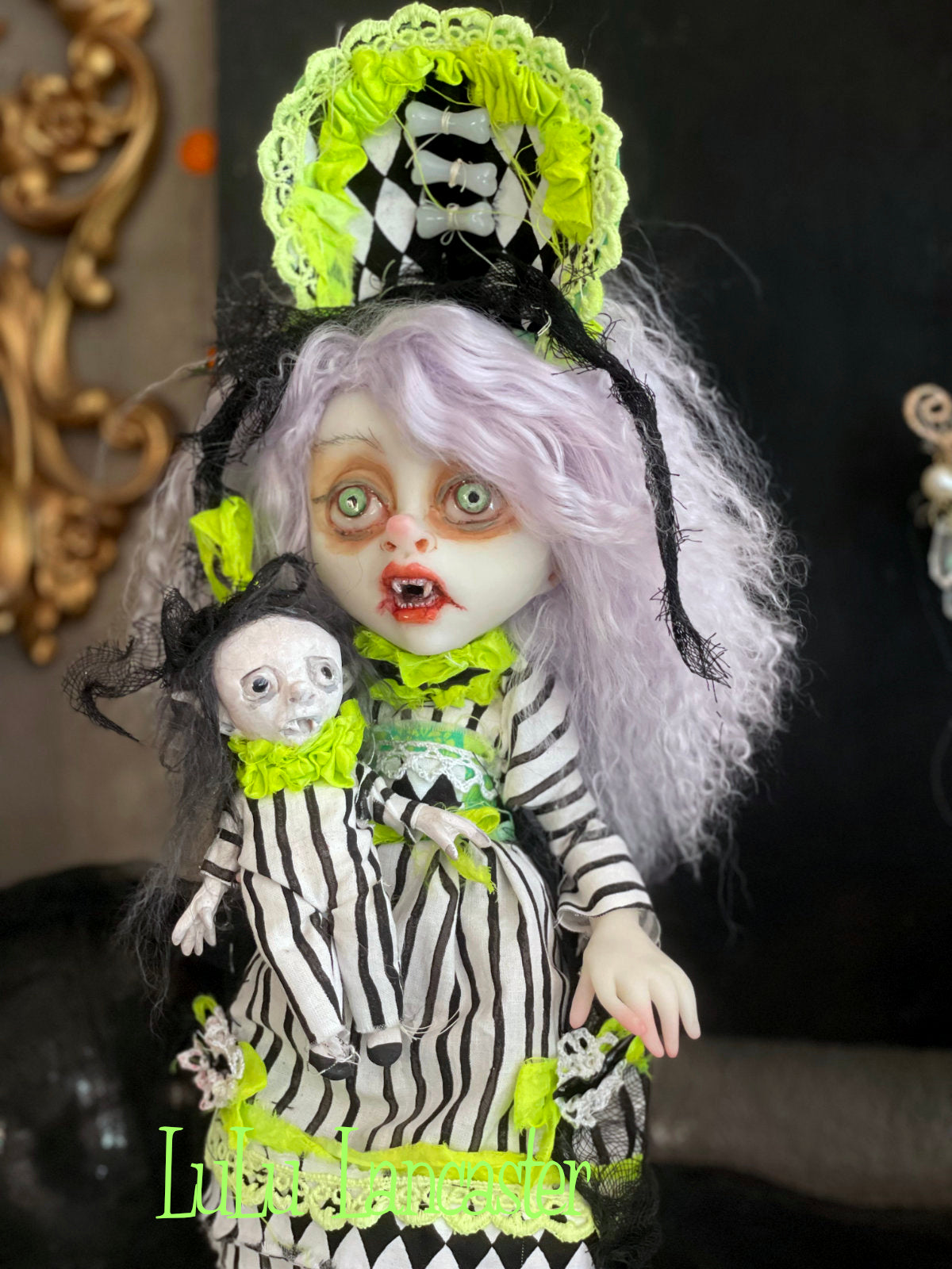Eveland the Halloween vampire Witch Original LuLu Lancaster Art Dolls