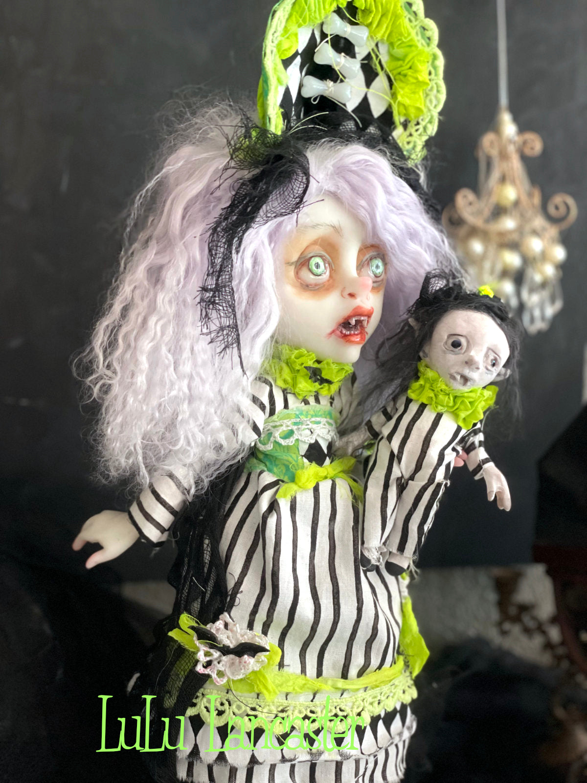 Eveland the Halloween vampire Witch Original LuLu Lancaster Art Dolls