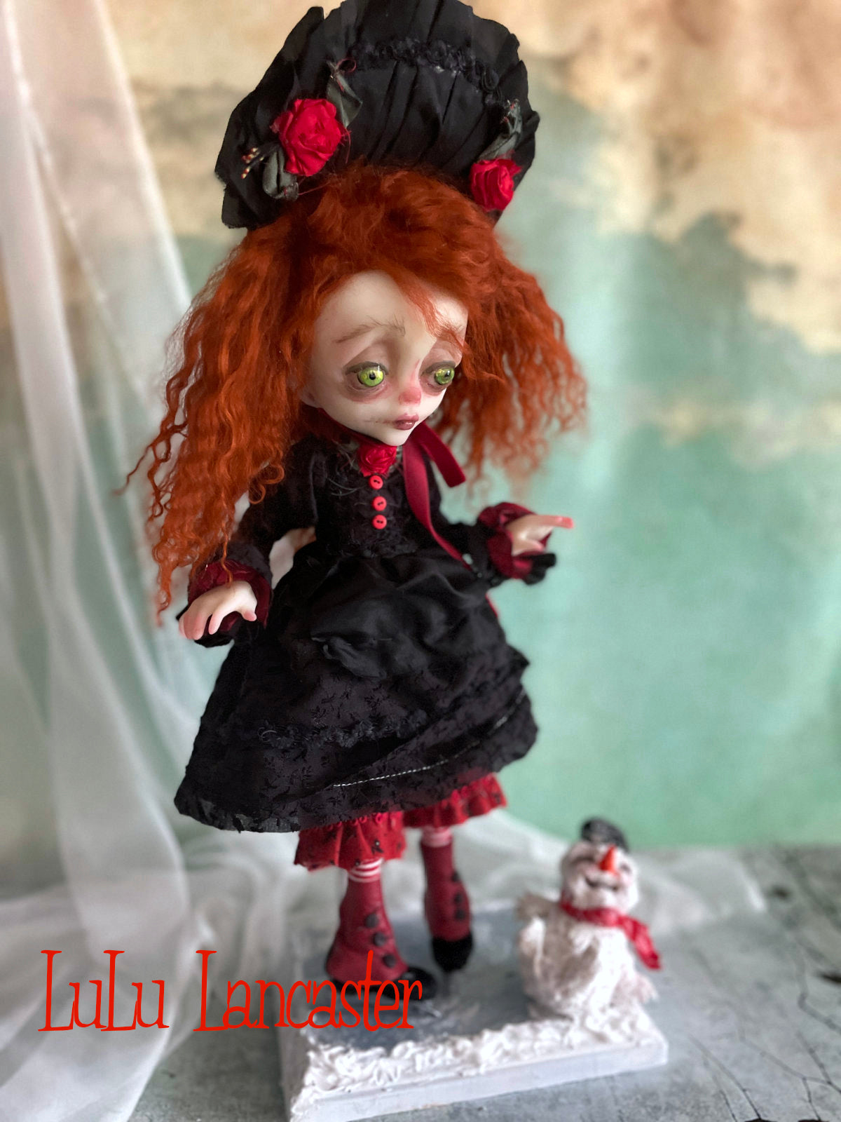 Evelyne Gorey Winter Ice Skater Original LuLu Lancaster Holiday Art Doll