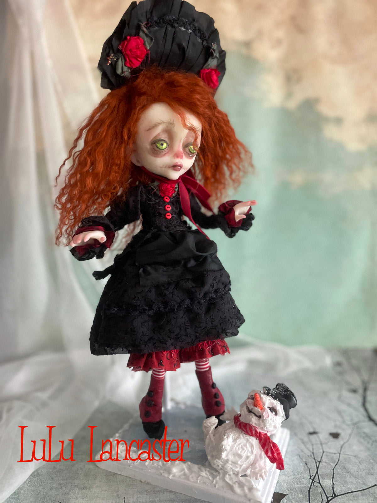 Evelyne Gorey Winter Ice Skater Original LuLu Lancaster Holiday Art Doll