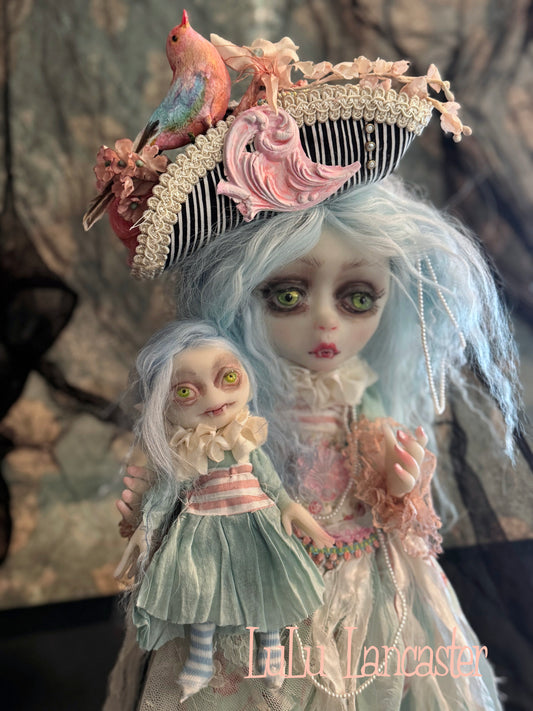Faina and Blossom Springtime Vampires~ Original Lulu Lancaster Art Doll