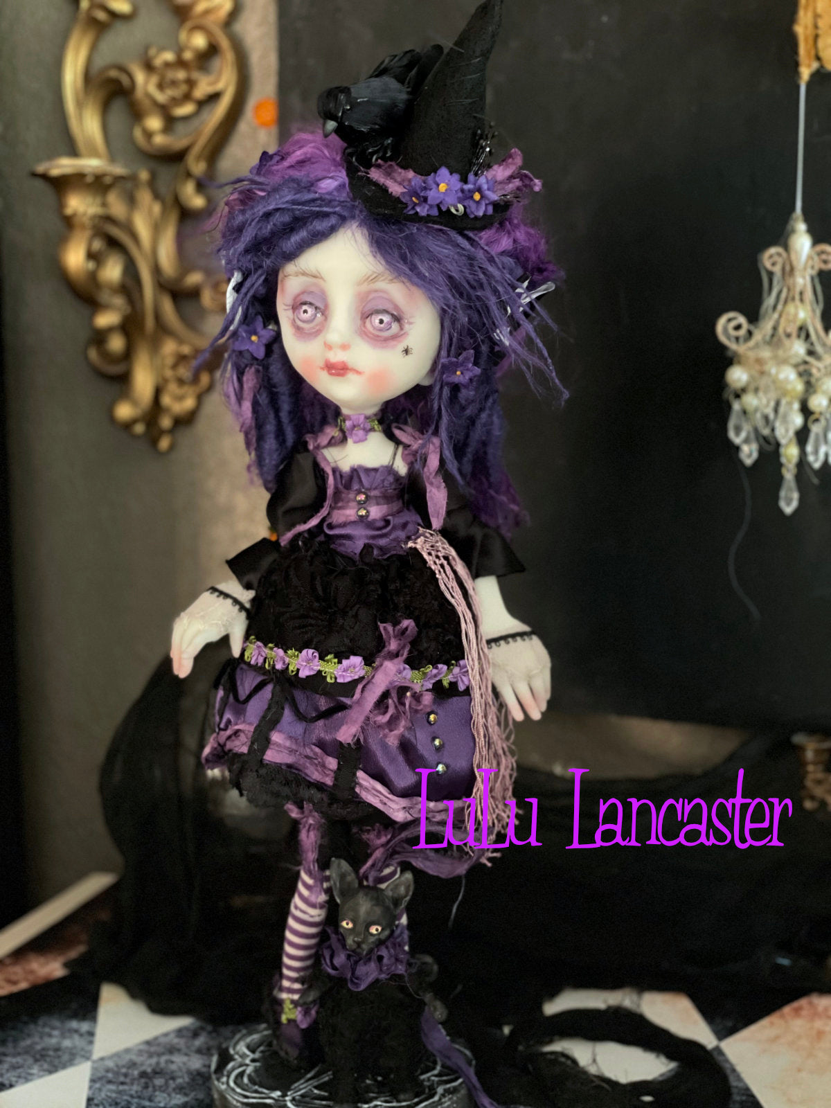 Lorabelle Rococo Witch Original LuLu Lancaster Halloween Art Dolls