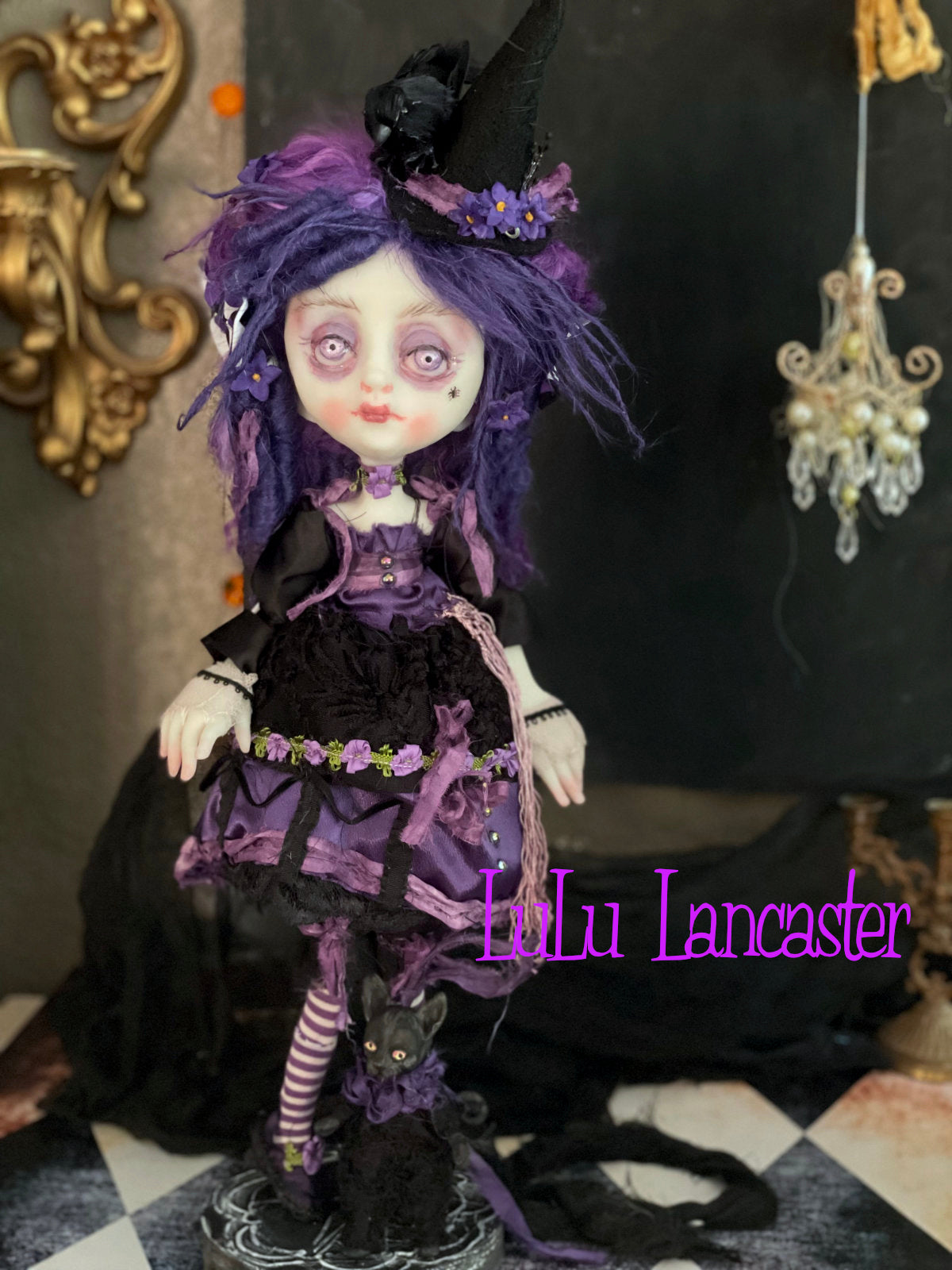 Lorabelle Rococo Witch Original LuLu Lancaster Halloween Art Dolls
