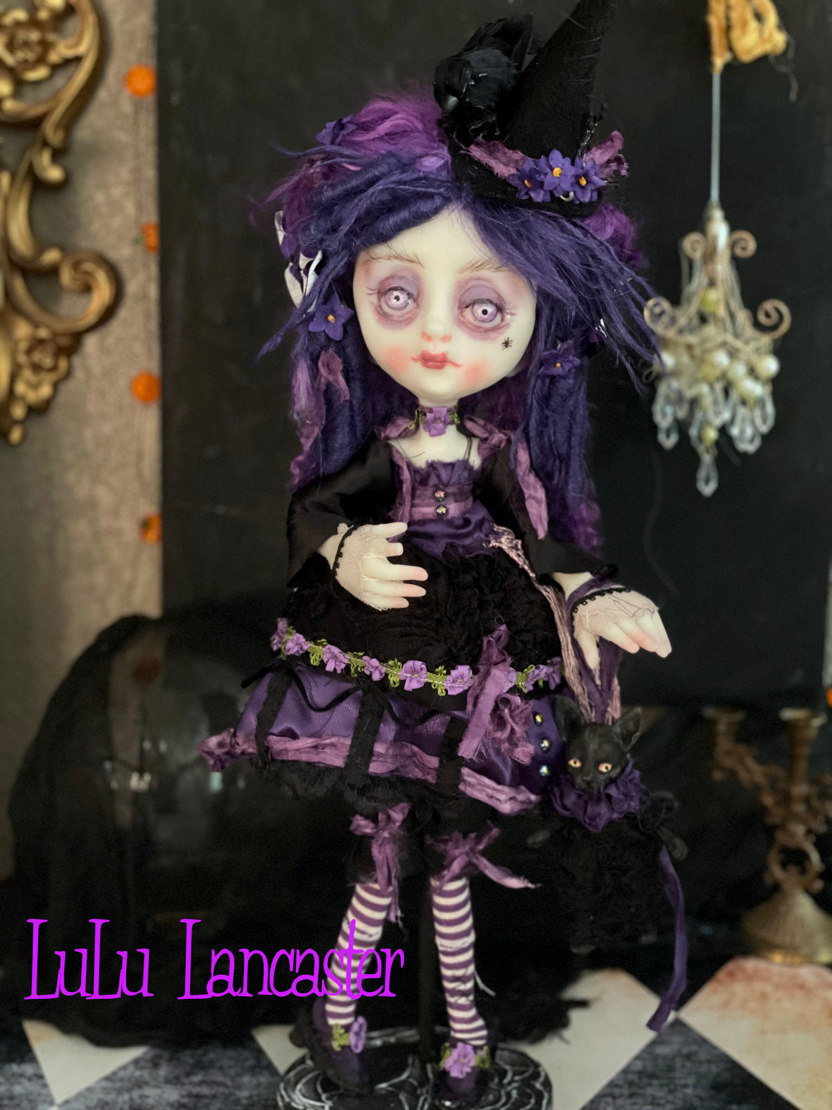 Lorabelle Rococo Witch Original LuLu Lancaster Halloween Art Dolls