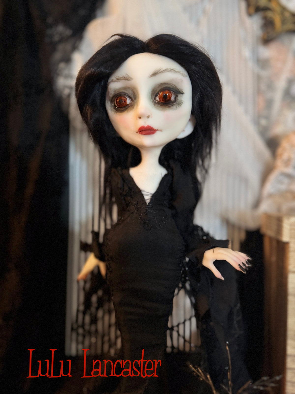 Morticia Made To Order ~ original Lulu Lancaster Art Doll