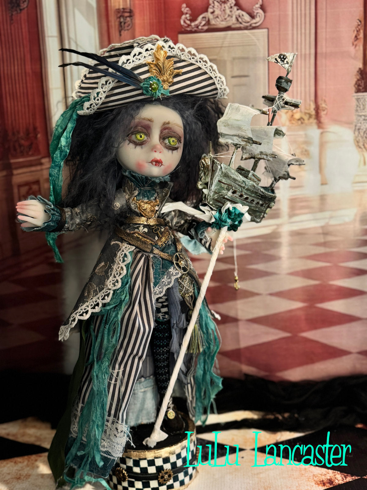 Nerissa NightTide Salty Lassy~ Steampunk Vampire~ Original Lulu Lancaster Art Doll