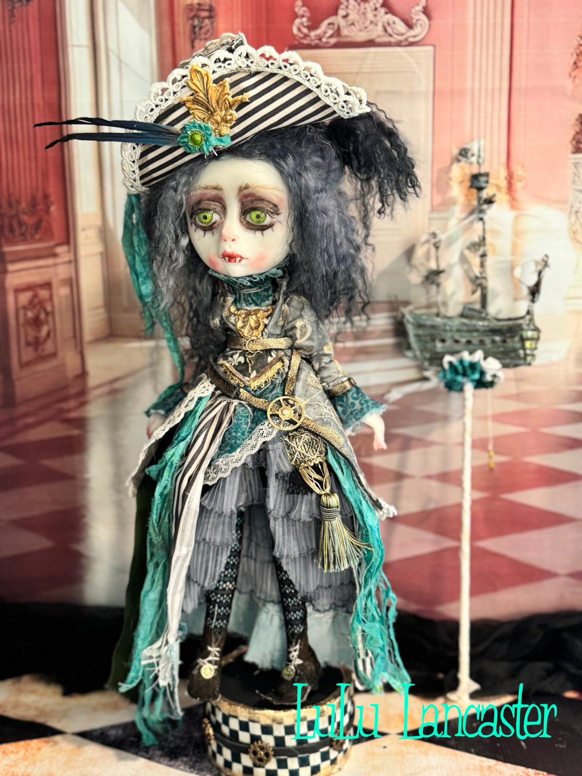 Nerissa NightTide Salty Lassy~ Steampunk Vampire~ Original Lulu Lancaster Art Doll