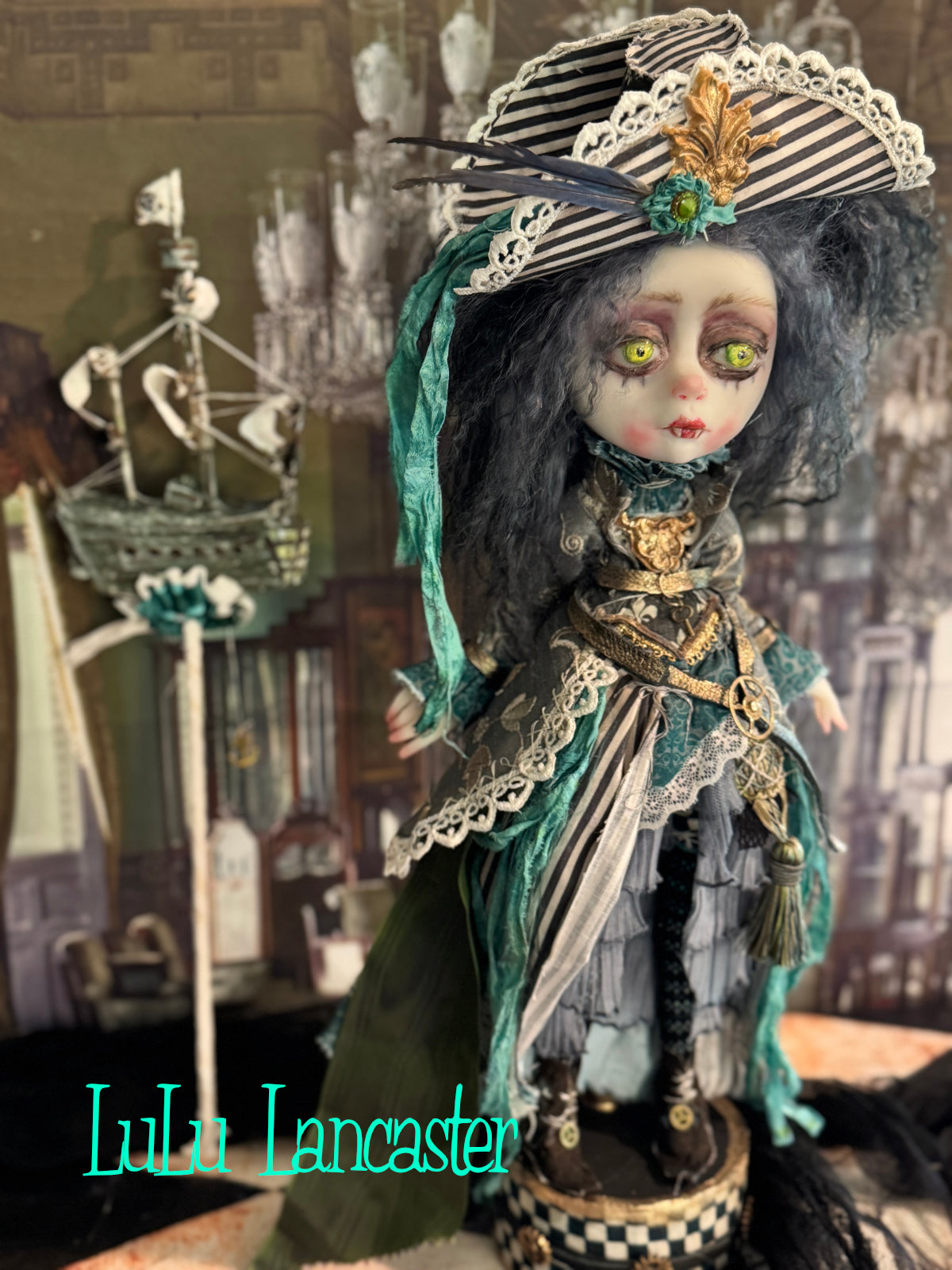 Nerissa NightTide Salty Lassy~ Steampunk Vampire~ Original Lulu Lancaster Art Doll