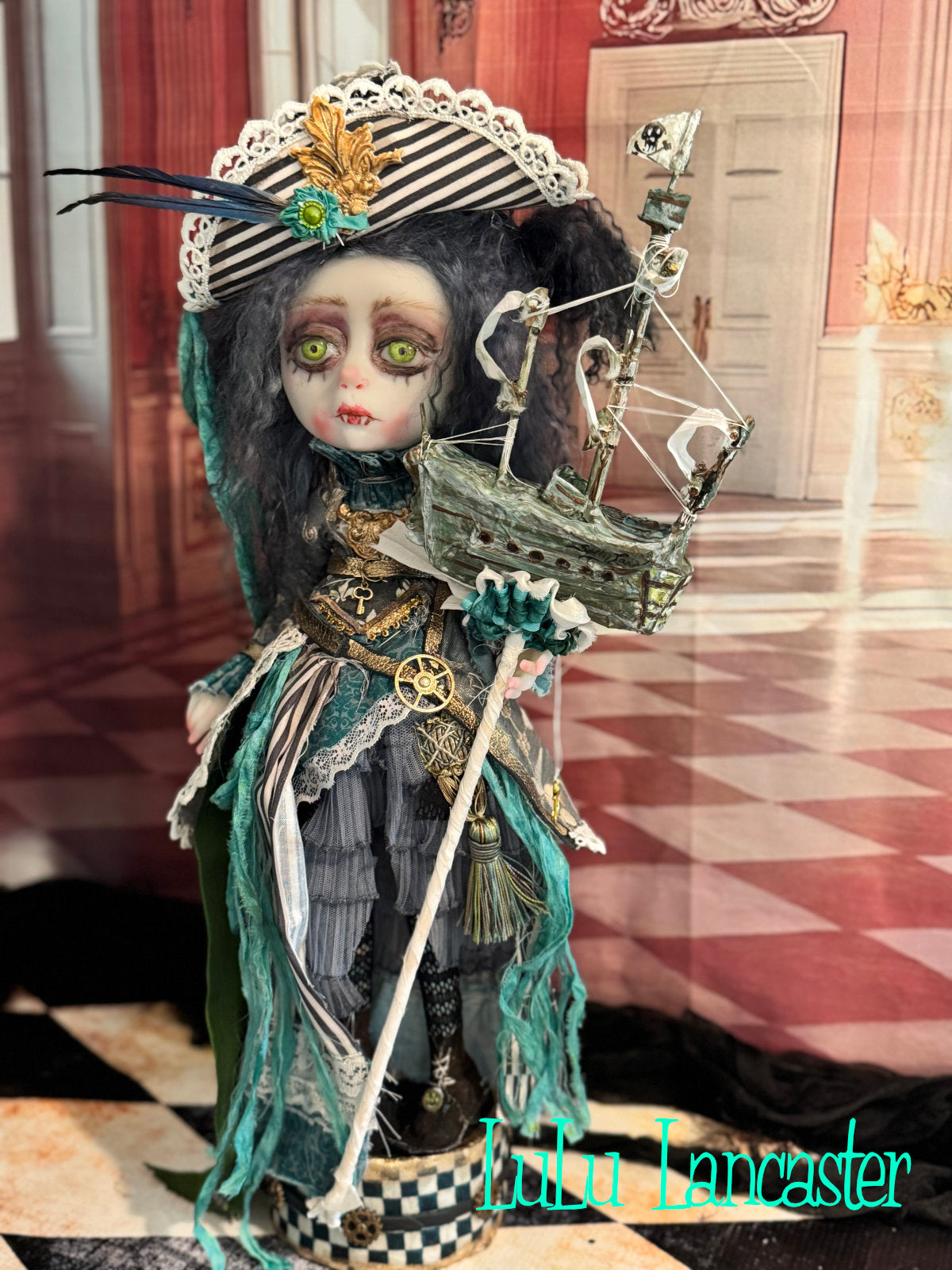 Nerissa NightTide Salty Lassy~ Steampunk Vampire~ Original Lulu Lancaster Art Doll