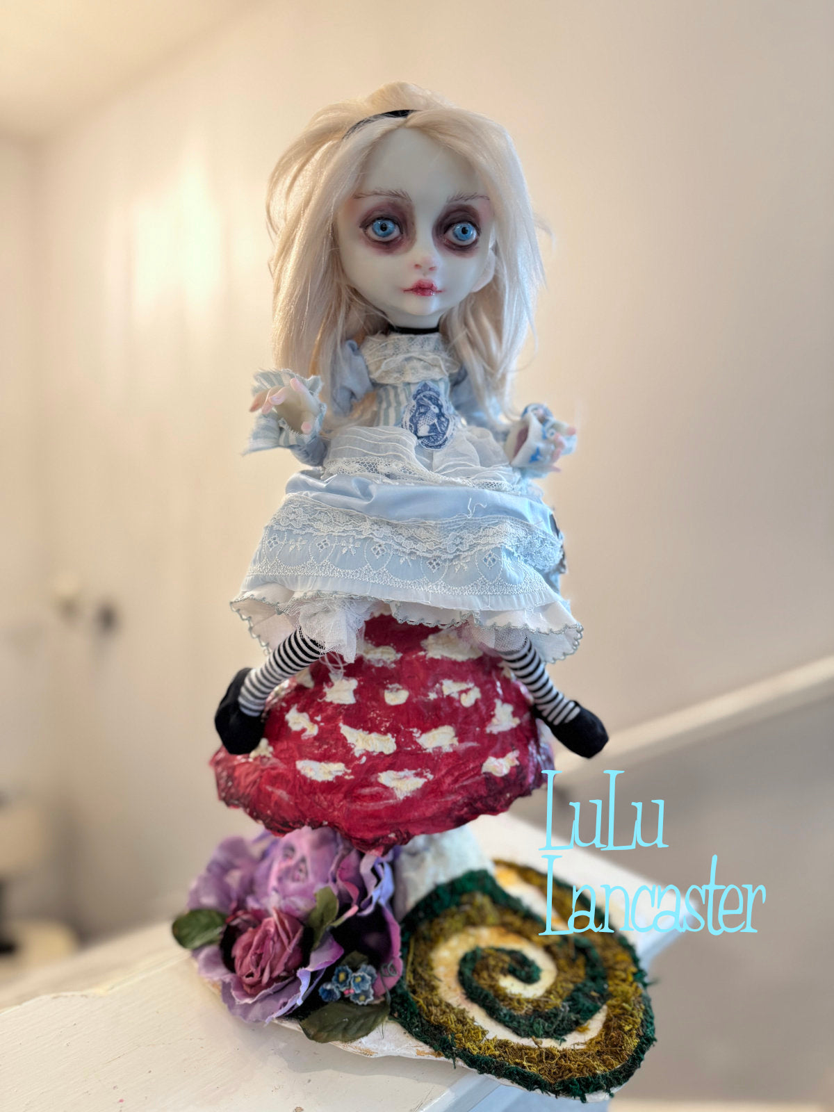Alice Wonderland Sitting ~ original Lulu Lancaster Art Doll