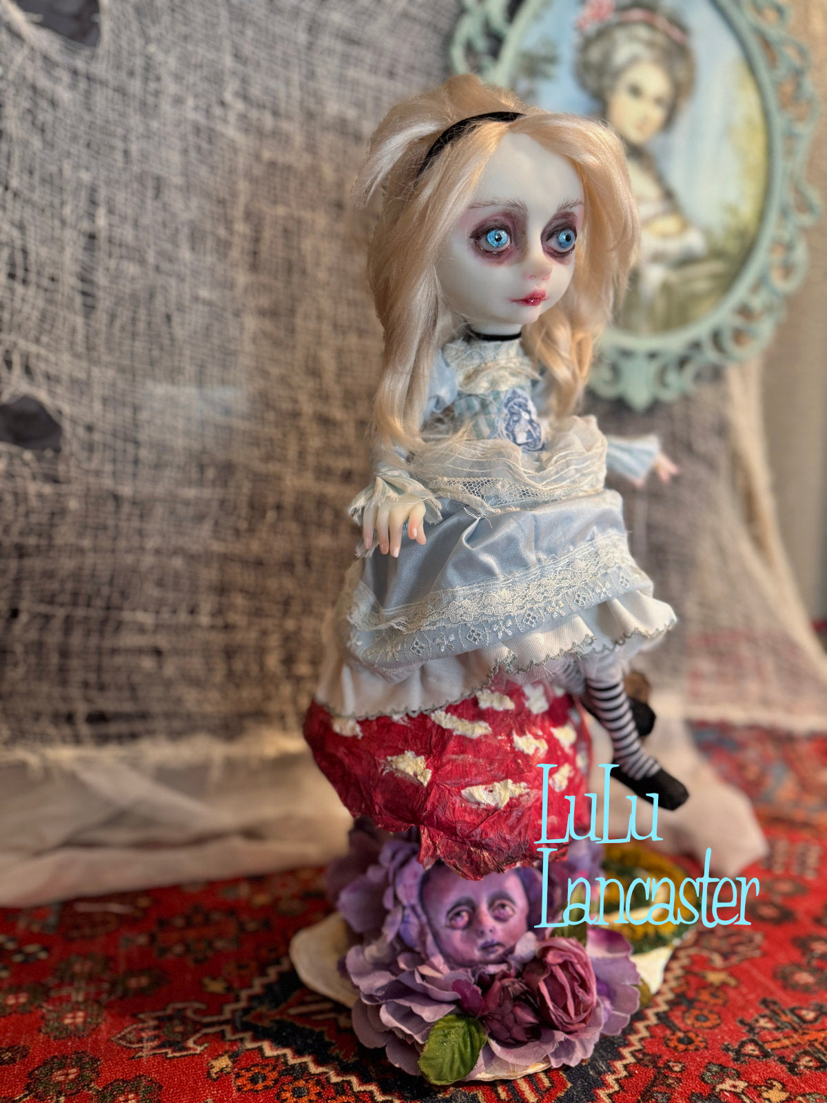 Alice Wonderland Sitting ~ original Lulu Lancaster Art Doll