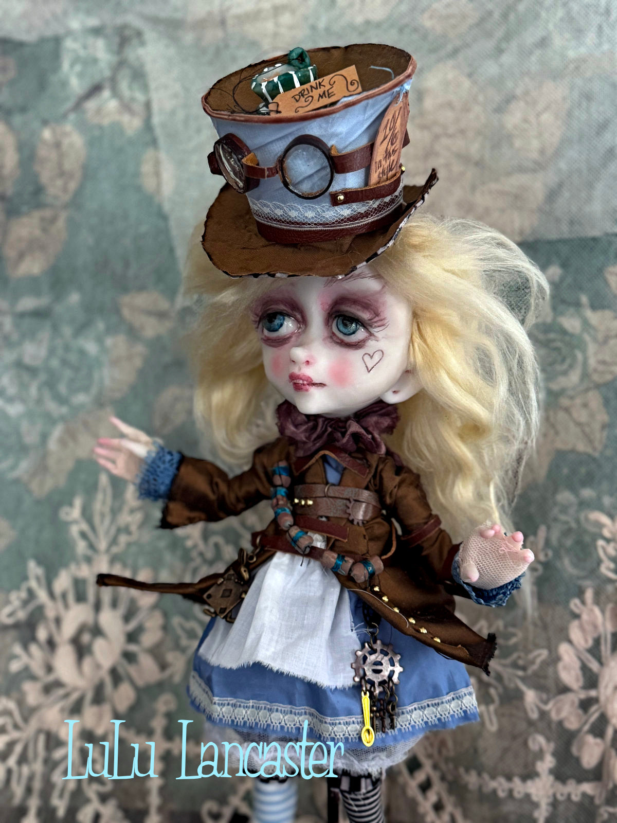 Alice Hatter Steampunk Original LuLu Lancaster Art Doll