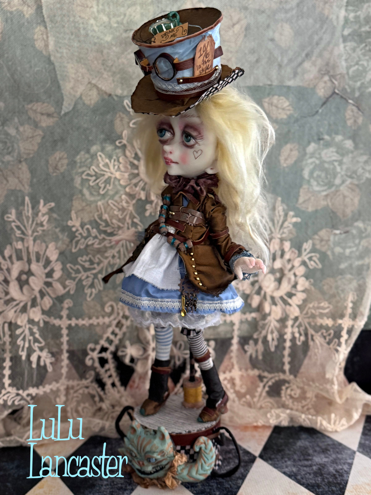 Alice Hatter Steampunk Original LuLu Lancaster Art Doll