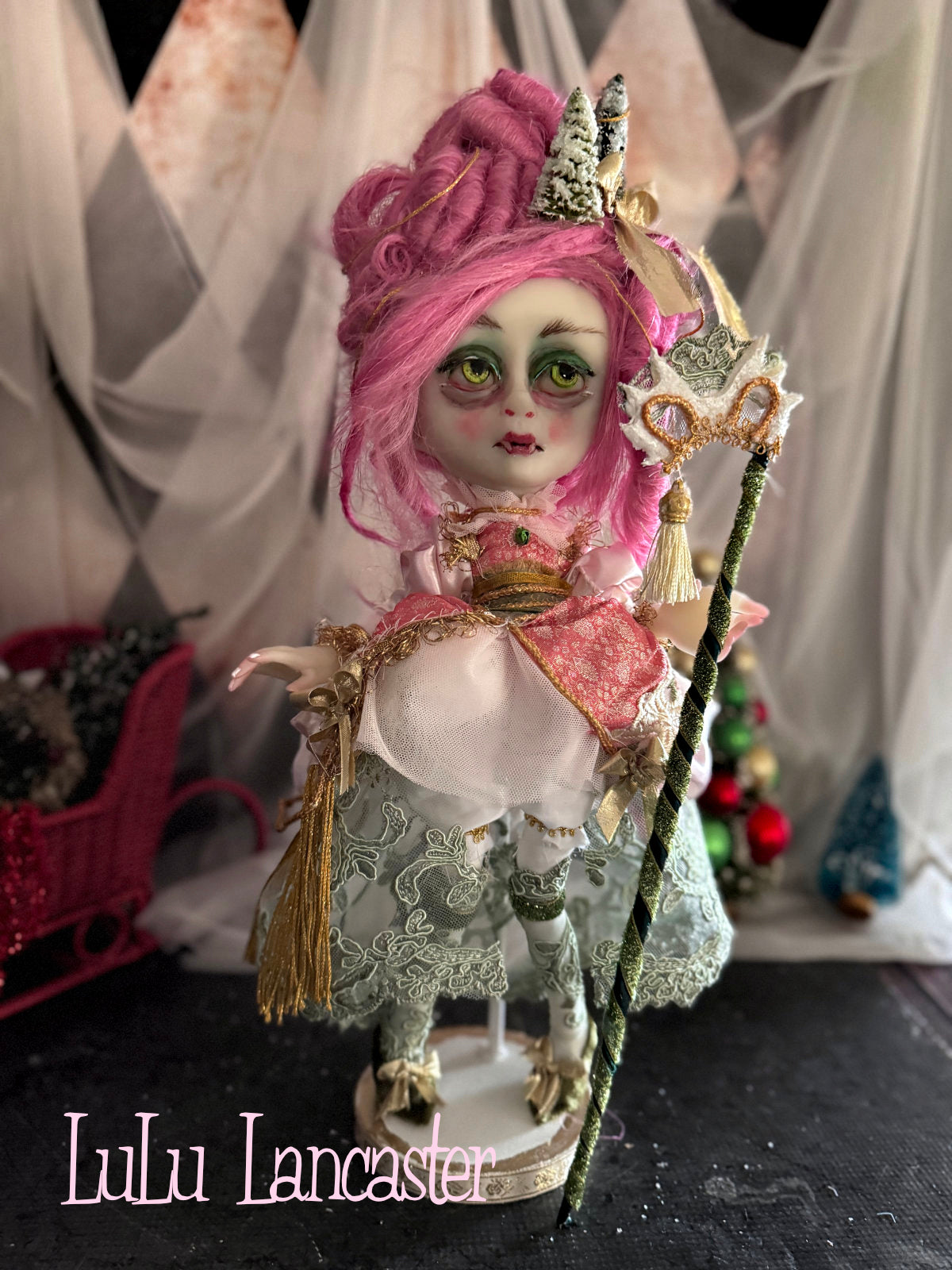 Alouette BonBon Holiday masquerade Vamire Original LuLu Lancaster Art Doll