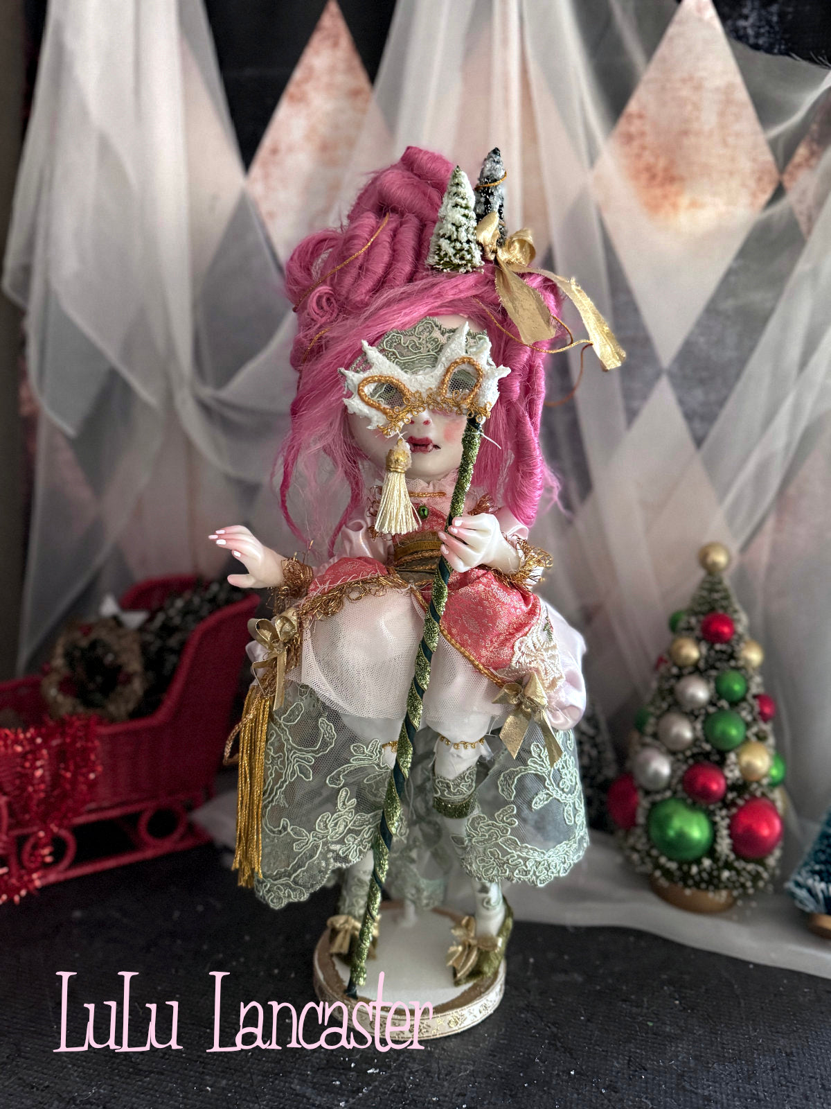 Alouette BonBon Holiday masquerade Vamire Original LuLu Lancaster Art Doll