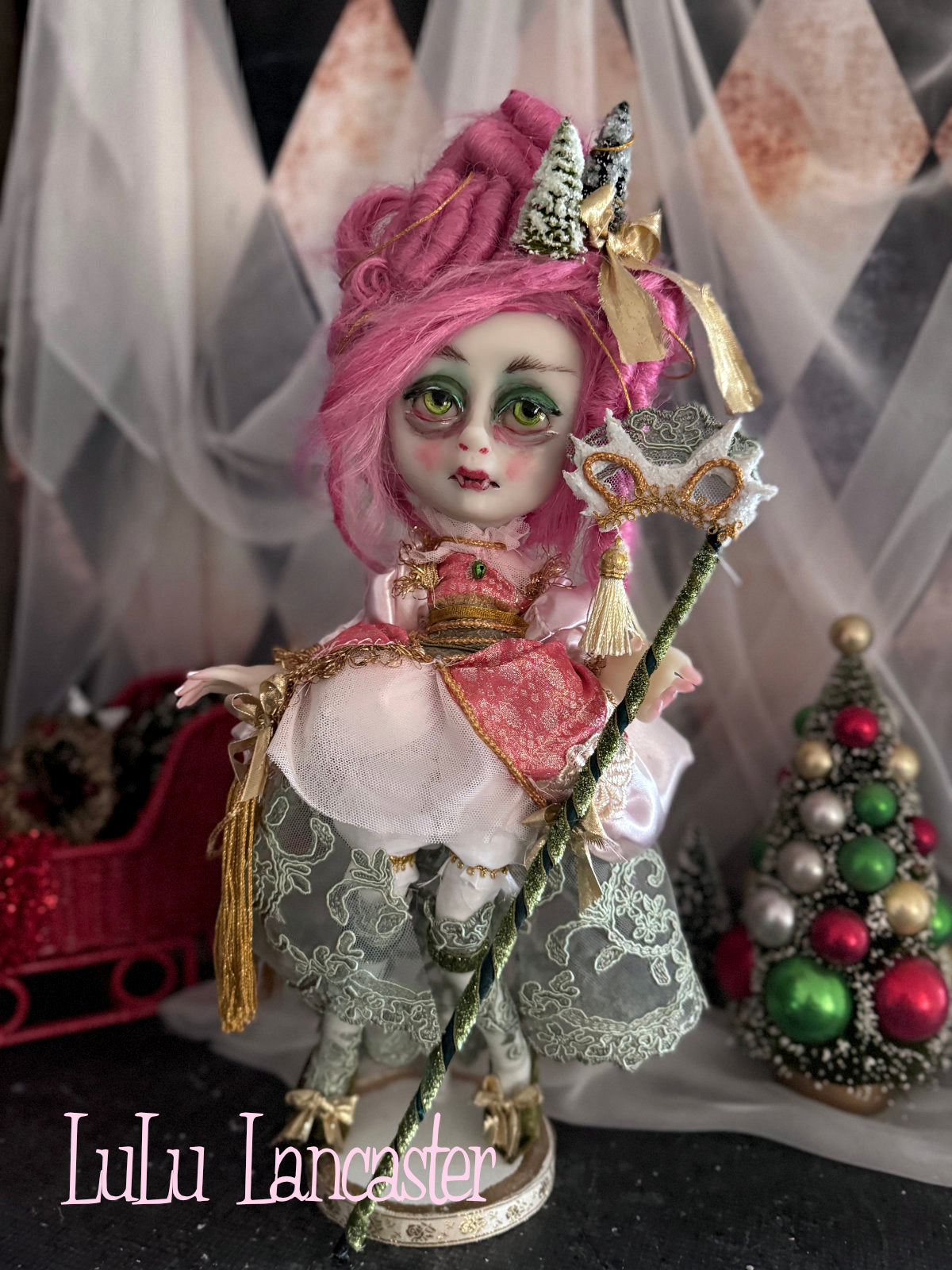 Alouette BonBon Holiday masquerade Vamire Original LuLu Lancaster Art Doll