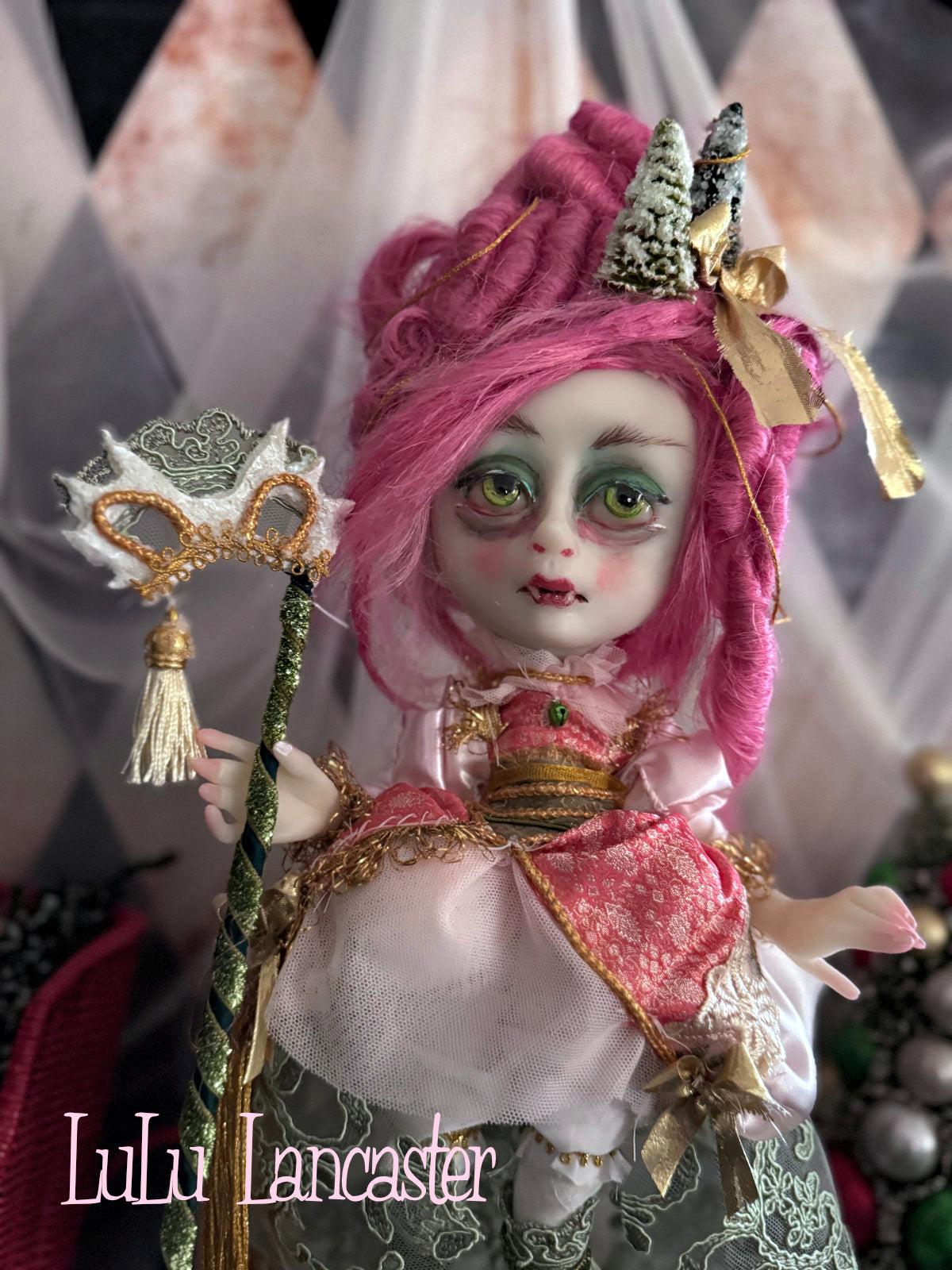 Alouette BonBon Holiday masquerade Vamire Original LuLu Lancaster Art Doll