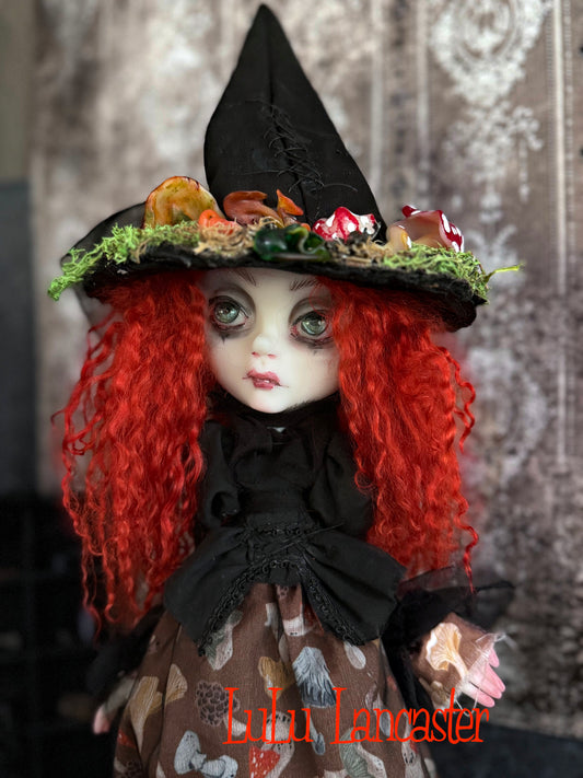 Amalia the Mushroom Garden Witch Original LuLu Lancaster Art Doll