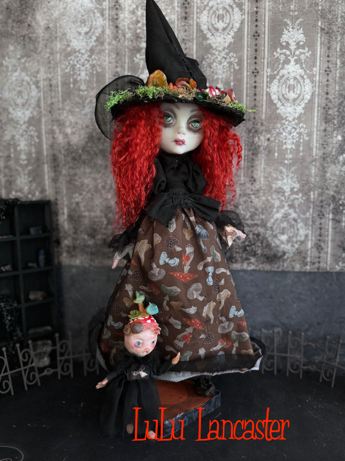 Amalia the Mushroom Garden Witch Original LuLu Lancaster Art Doll
