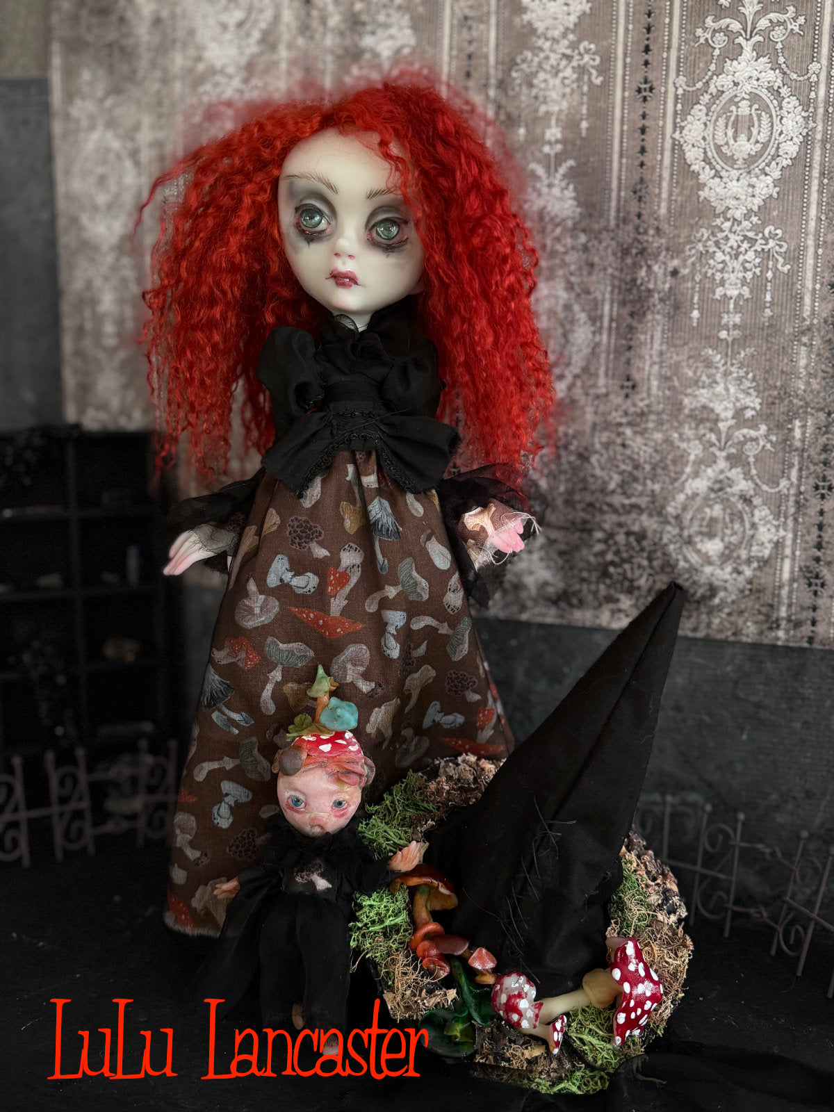 Amalia the Mushroom Garden Witch Original LuLu Lancaster Art Doll