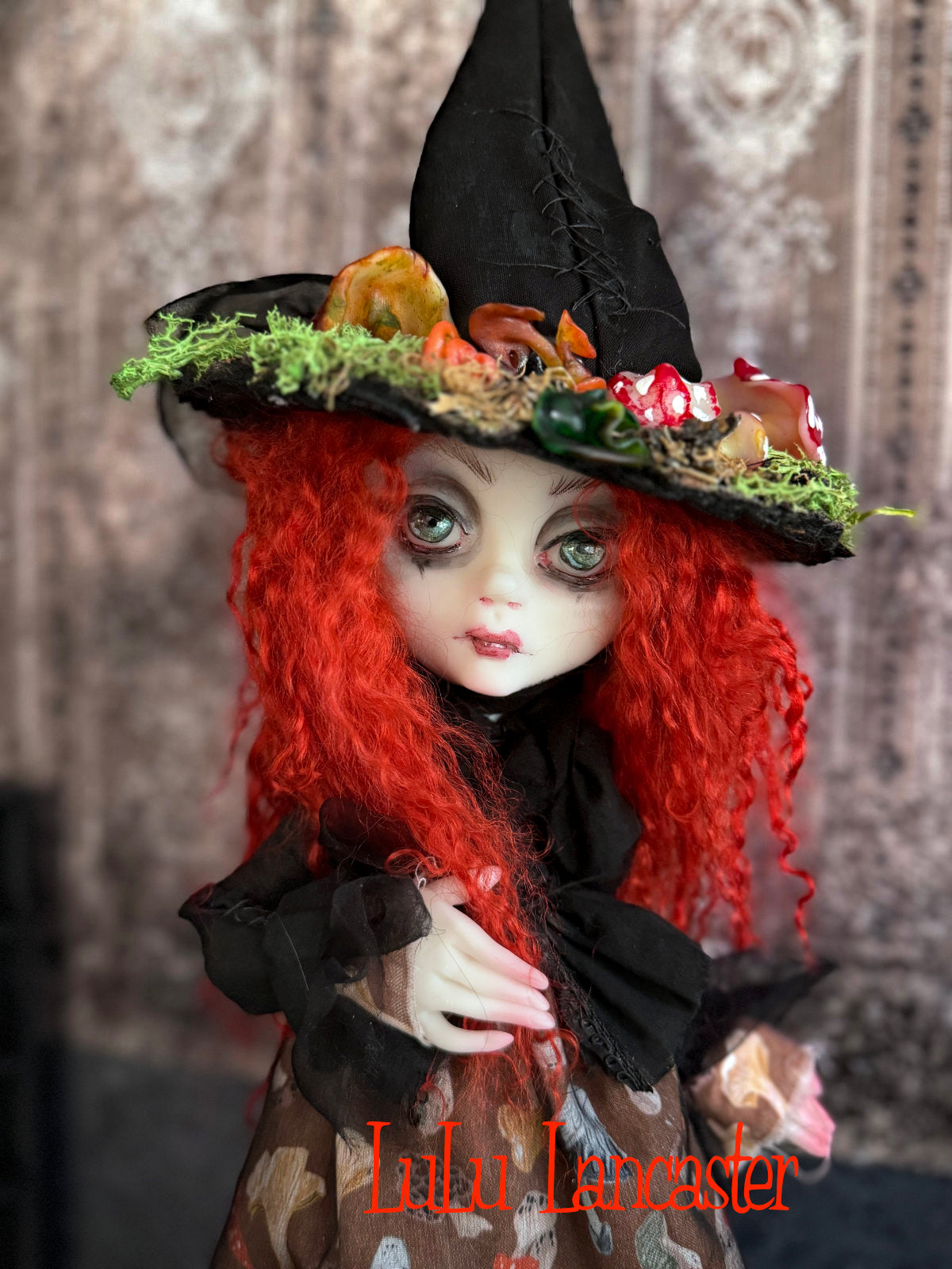 Amalia the Mushroom Garden Witch Original LuLu Lancaster Art Doll
