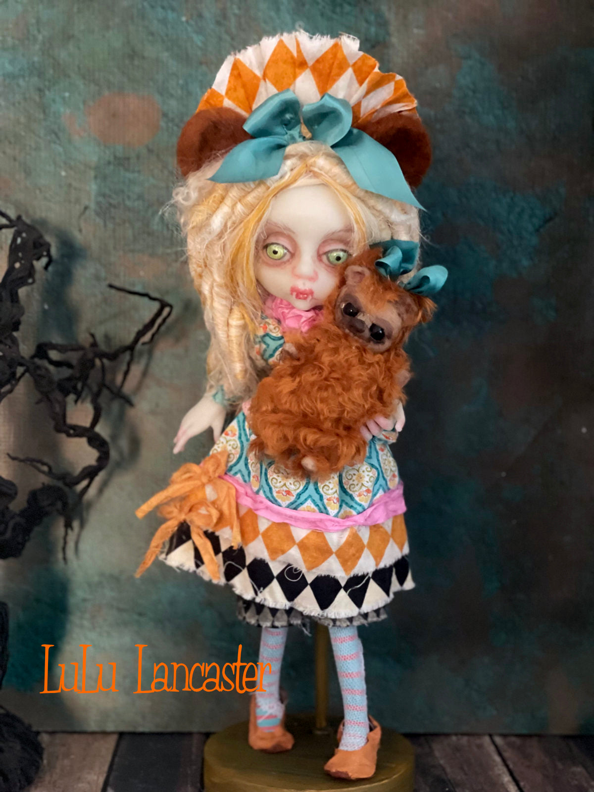 Baby Bear Vampire Goldi Goth Fairytale Original LuLu Lancaster Art Doll