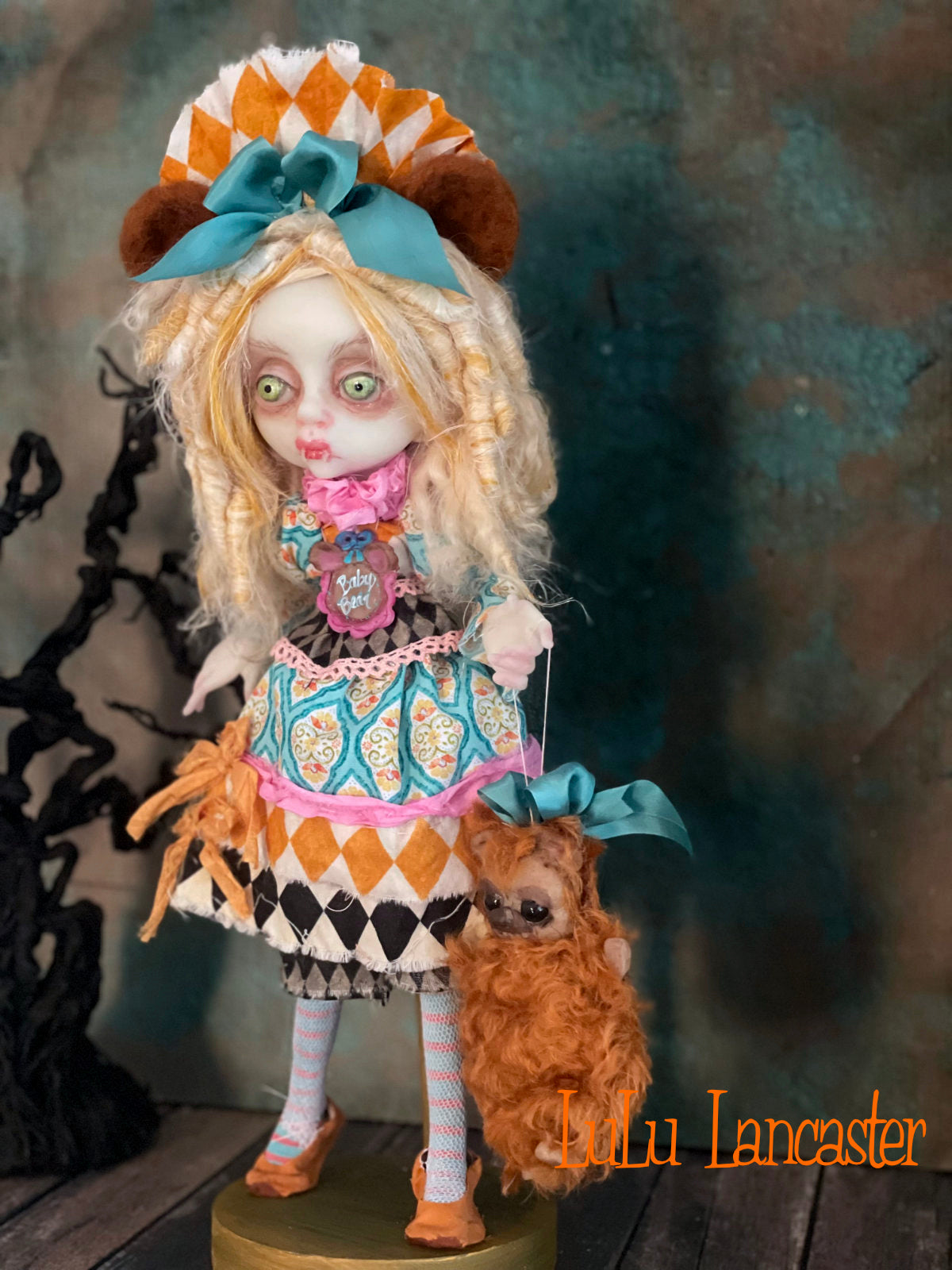 Baby Bear Vampire Goldi Goth Fairytale Original LuLu Lancaster Art Doll