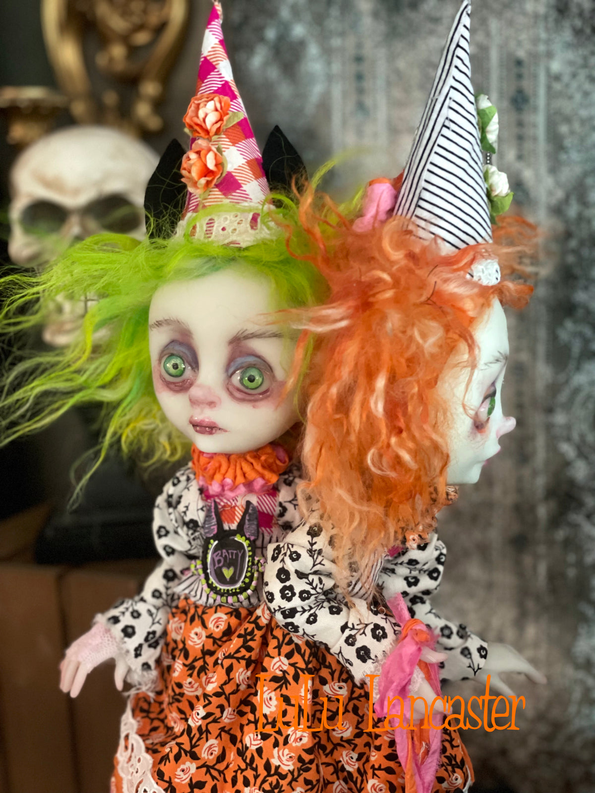 Batty Beth Conjoined Halloween Twins Original LuLu Lancaster Art Doll