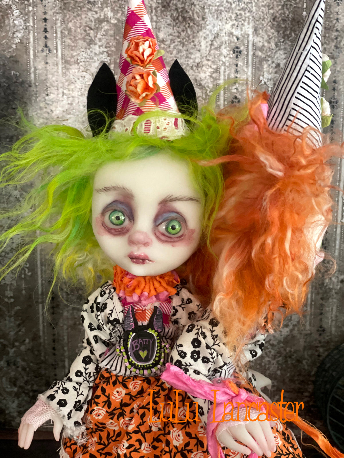Batty Beth Conjoined Halloween Twins Original LuLu Lancaster Art Doll